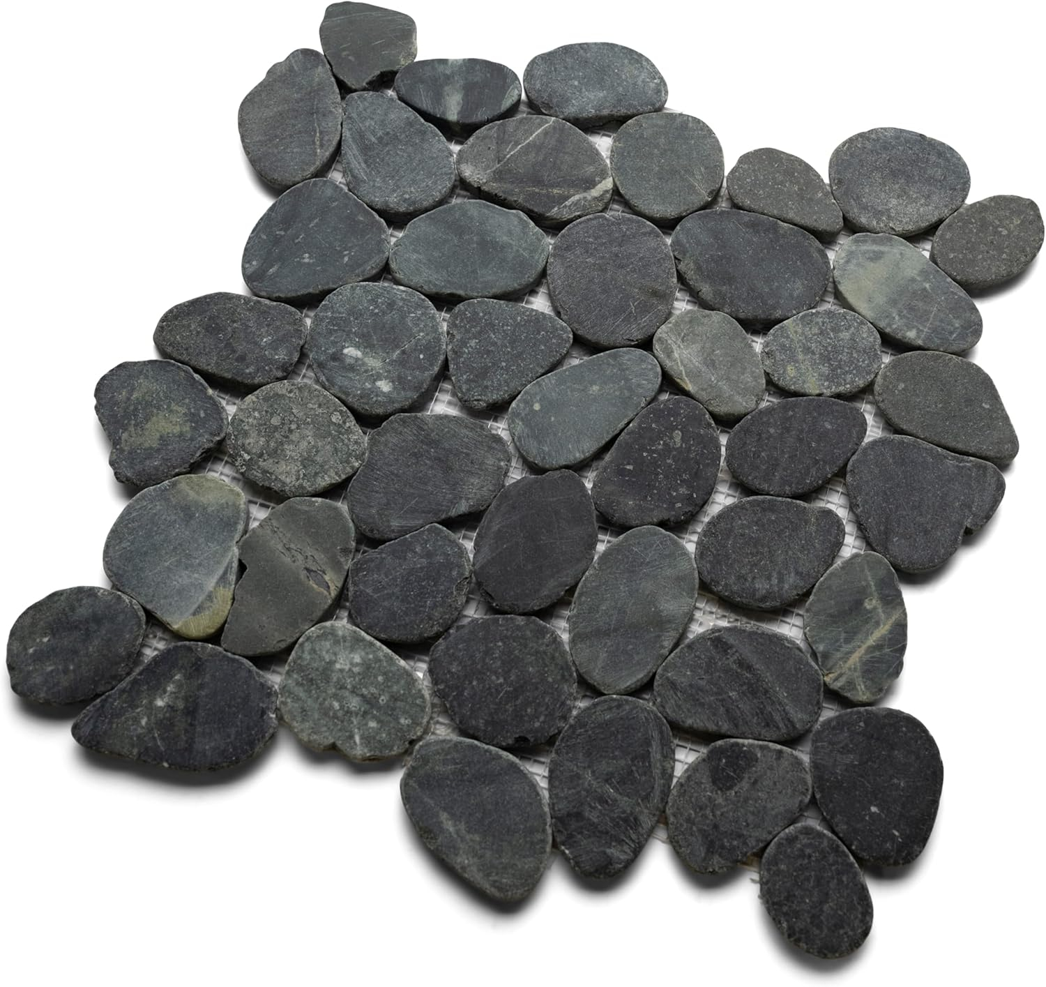 Congo Random Sized Natural Stone Mosaic Tile in Black