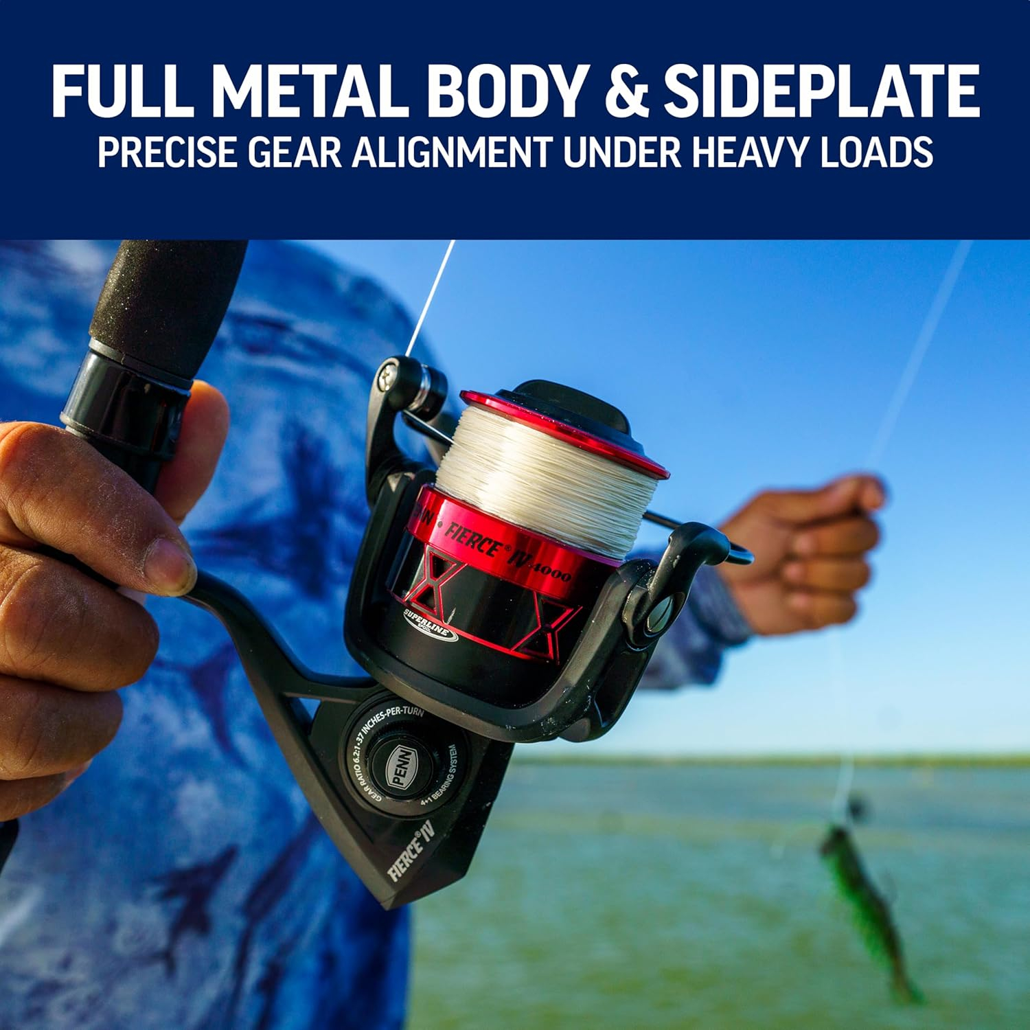 PENN Fierce IV Combo, 10' Heavy Fishing Rod, 8000 Size Reel