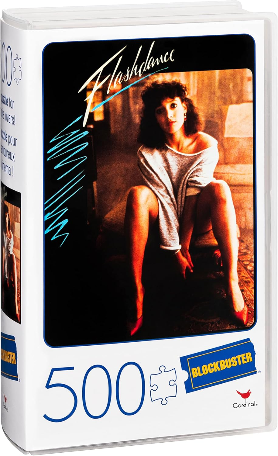 500-Piece Adult Jigsaw Puzzle in Plastic Retro Blockbuster VHS Video Case