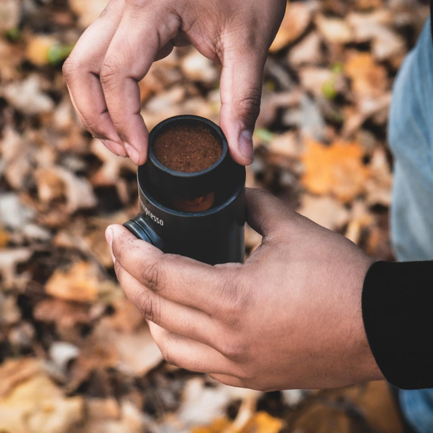 Wacaco Nanopresso Portable Espresso Maker, Upgrade Version of Minipresso, 18 Bar Pressure, Small Travel New Coffee Maker, Manually Operated. Perfect for Kitchen and Office