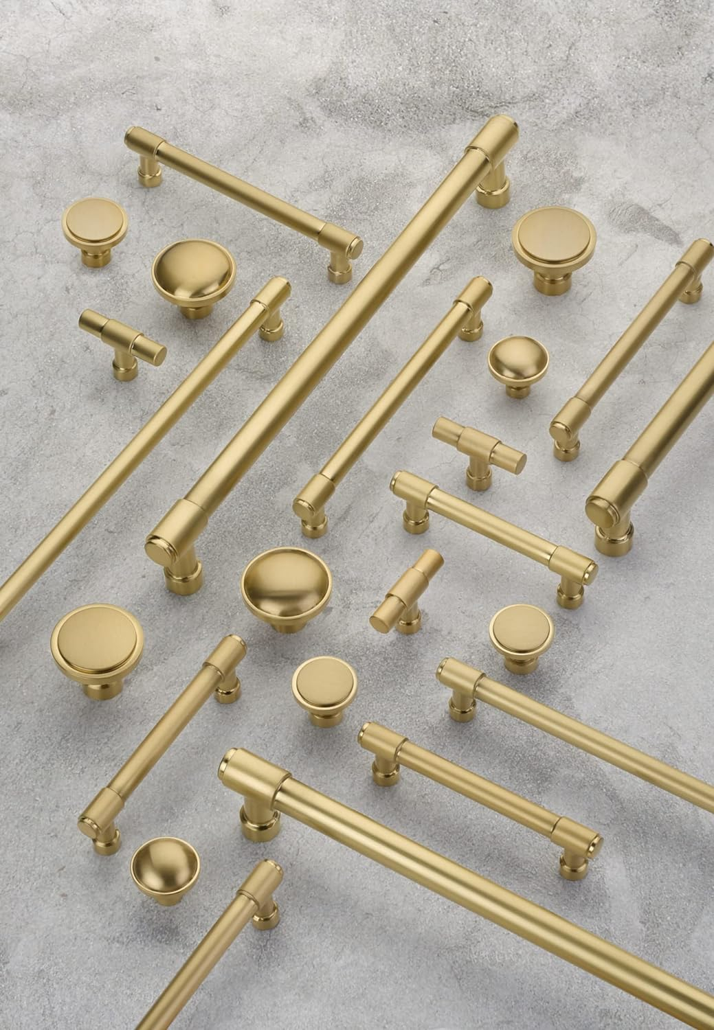 Satin Brass 18" Modern Industrial Appliance Pull
