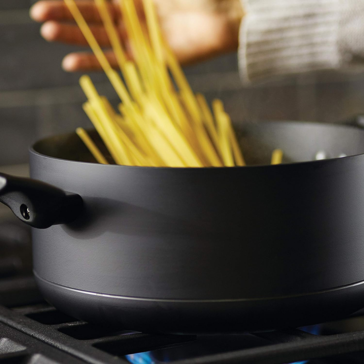 Farberware Farberware Power Base Aluminum Nonstick Everything Pan, 12.25-inch, Matte Black