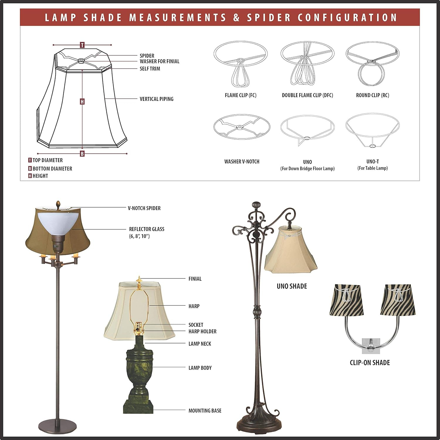Royal Designs, Inc. Rectangle Hardback Lamp Shade, HB-613-12LNEG, Linen Eggshell, (5 x 10) x (8 x 12) x 9.5