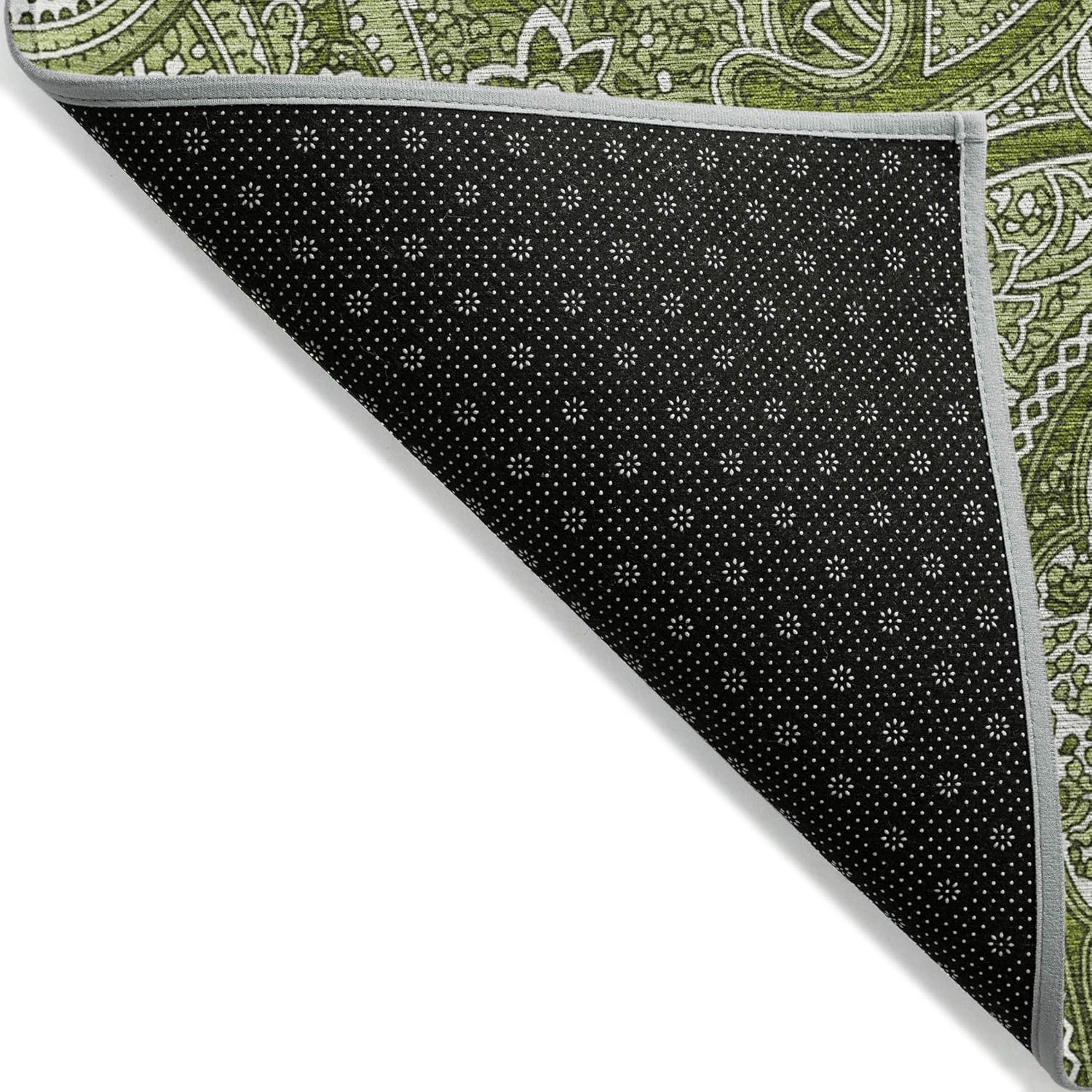 Addison Rugs Chantille ACN623 Green 8' x 8' Indoor Outdoor Round Rug, Easy Clean, Machine Washable, Non Shedding, Bedroom, Living Room, Dining Room, Kitchen, Patio Rug