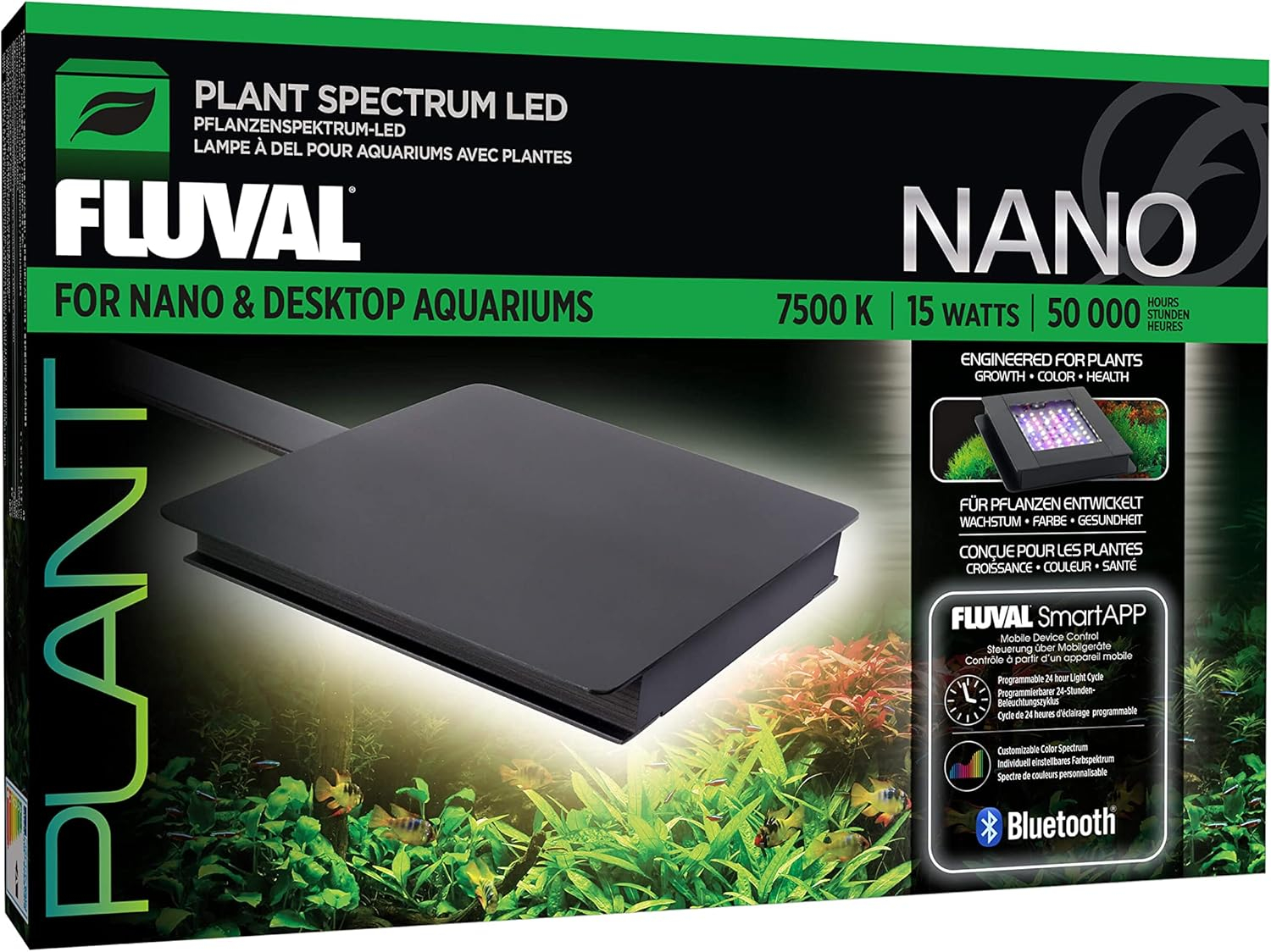 Fluval Plant Bluetooth Nano LED Aquarium Light (15 Watt)