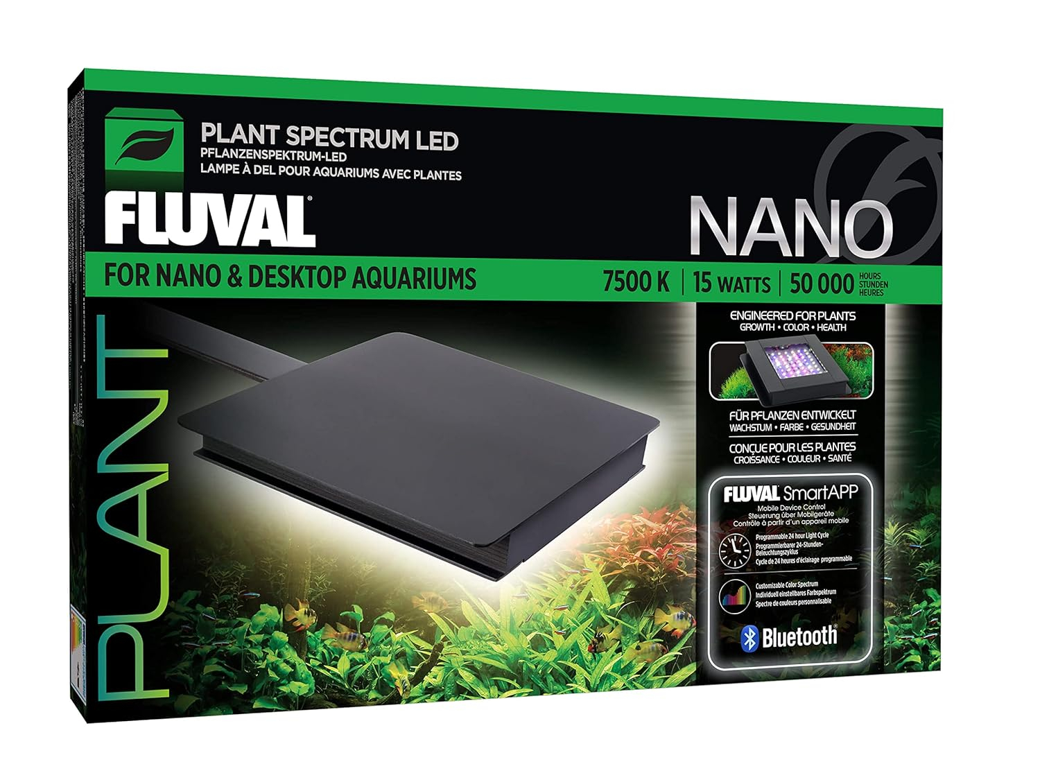 Fluval Plant Bluetooth Nano LED Aquarium Light (15 Watt)