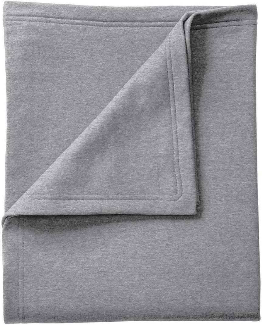 Port & Company Core Fleece Sweatshirt Blanket Bp78 - Athletic Heather - One Size