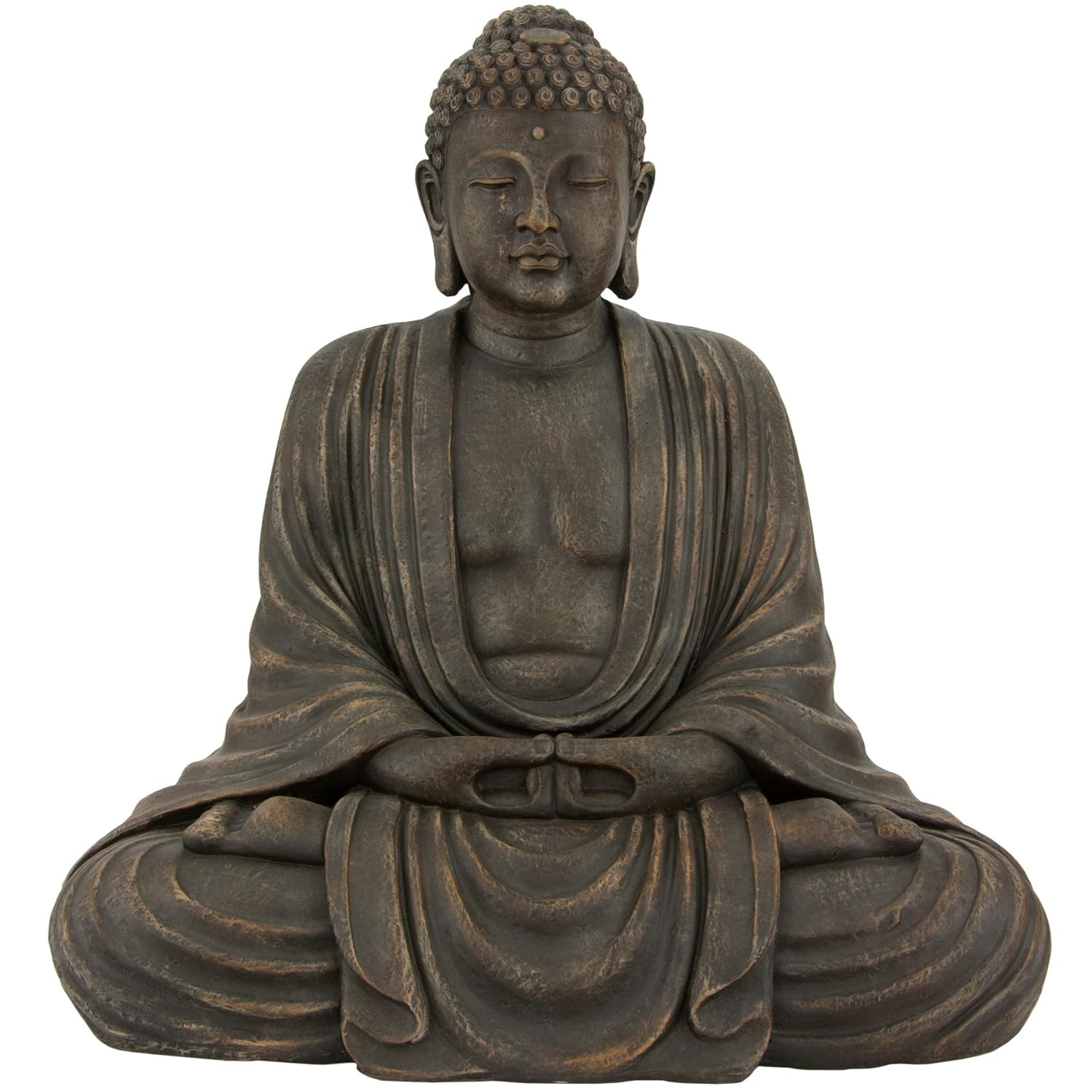 Oriental Furniture 2 1/2 Ft Tall Japanese Sitting Buddha Statue