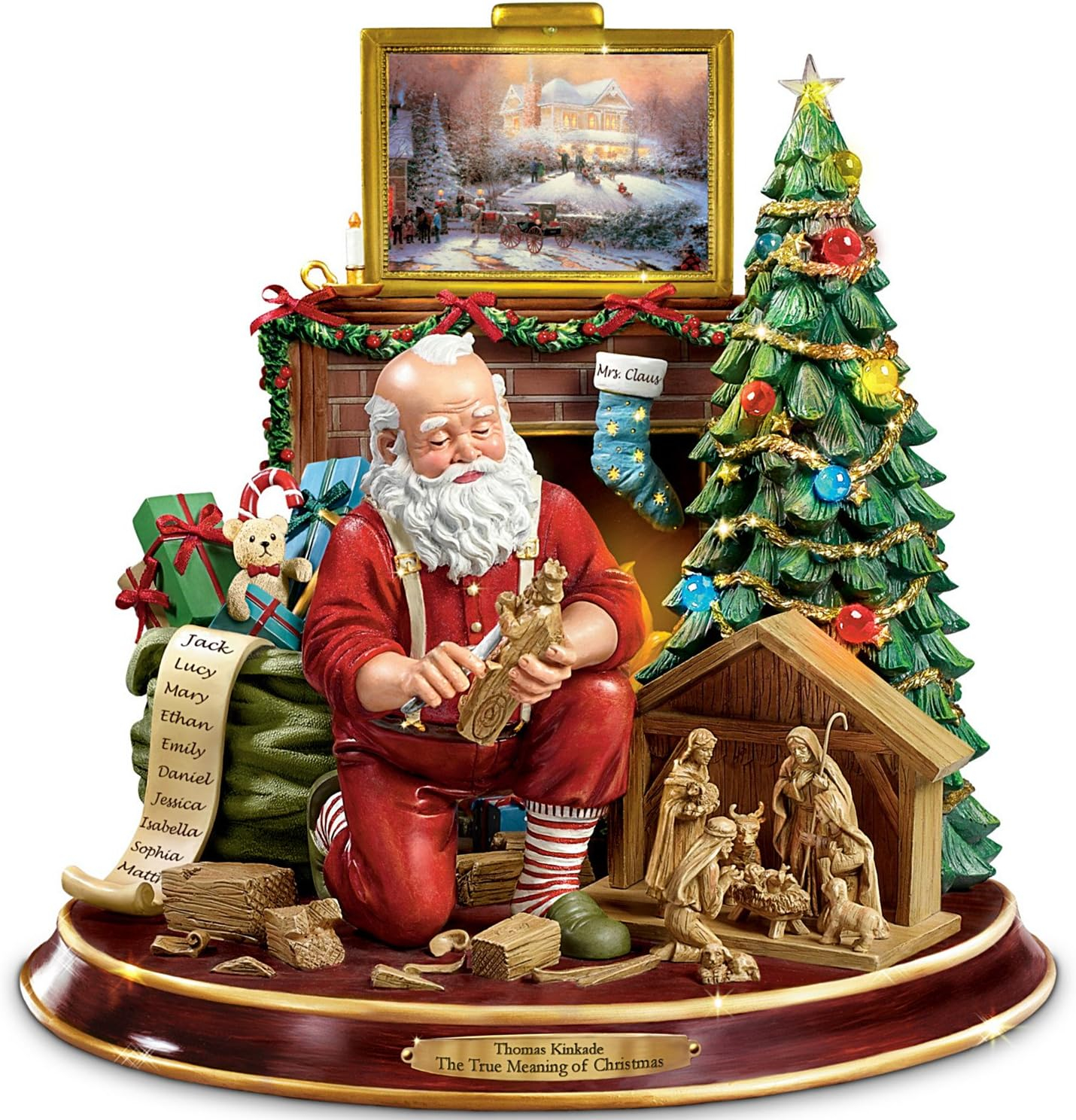 The Bradford Exchange The True Meaning of Christmas Tabletop Centerpiece NIB COA