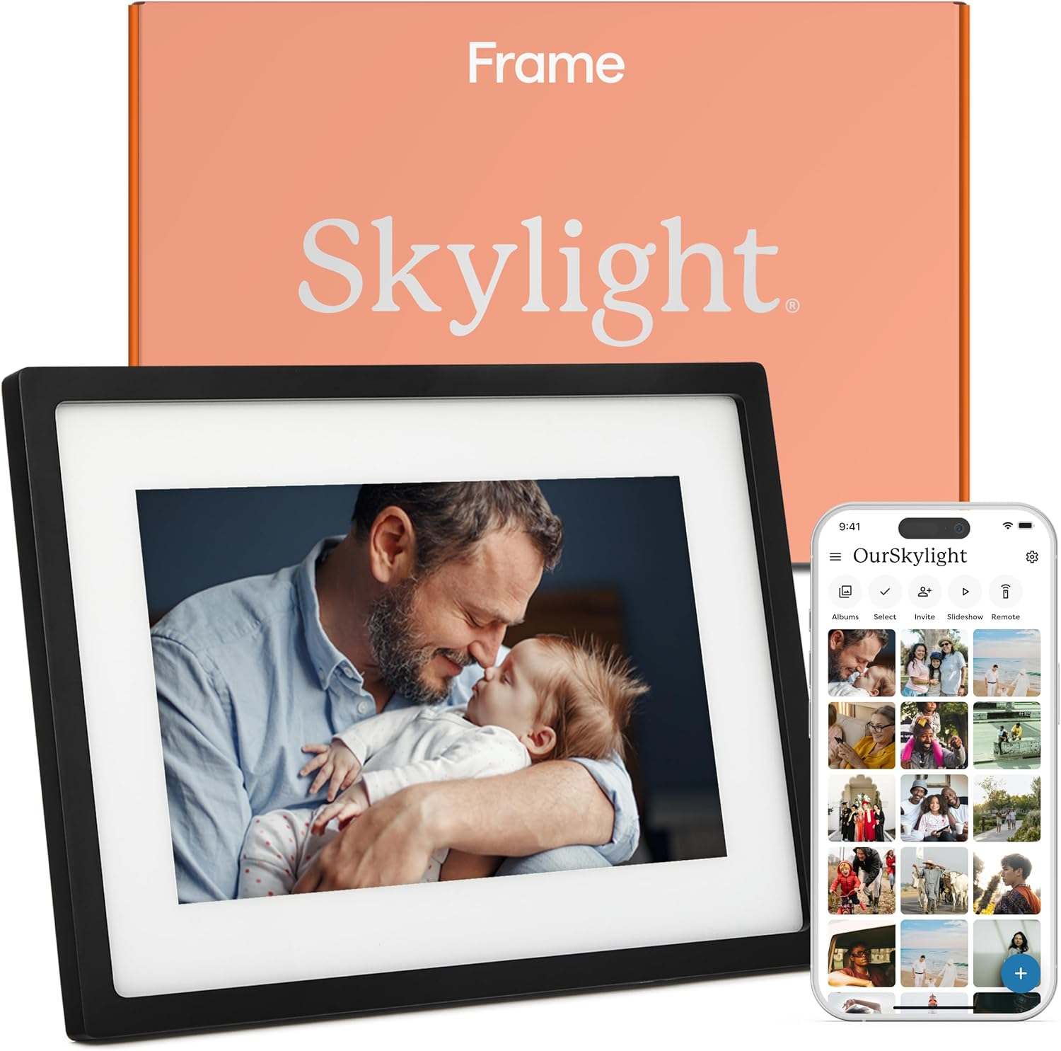 Skylight Frame: 10-inch Wifi Digital Picture Frame, Email Photos from Anywhere, Touch Screen Display