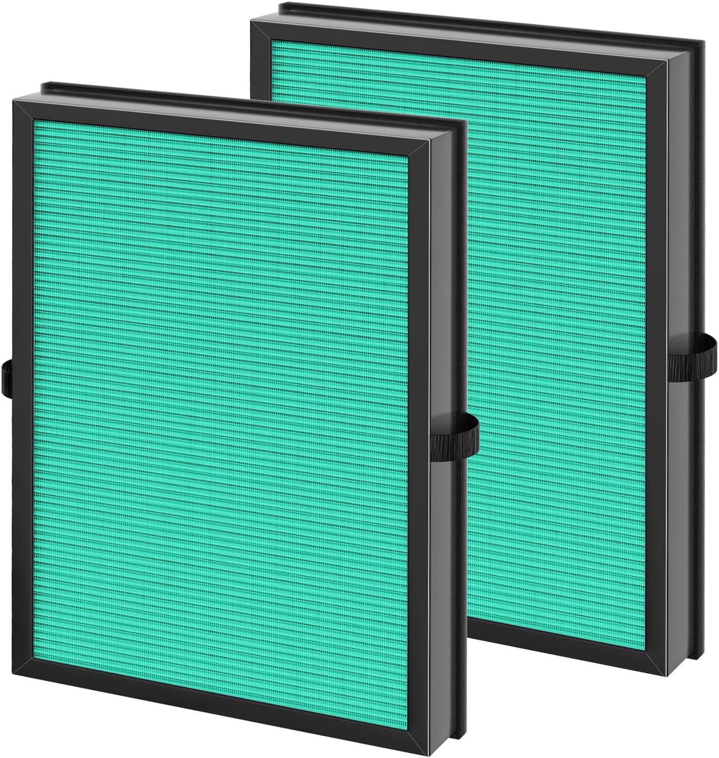 MK04 Replacement Filter, 2 Pack Compatible with MK04 MG04JH Air Purifier, Air Filter H13 True HEPA Filter for Dust, Pet Dander, Smoke for Bedroom, Home, Office (Green)