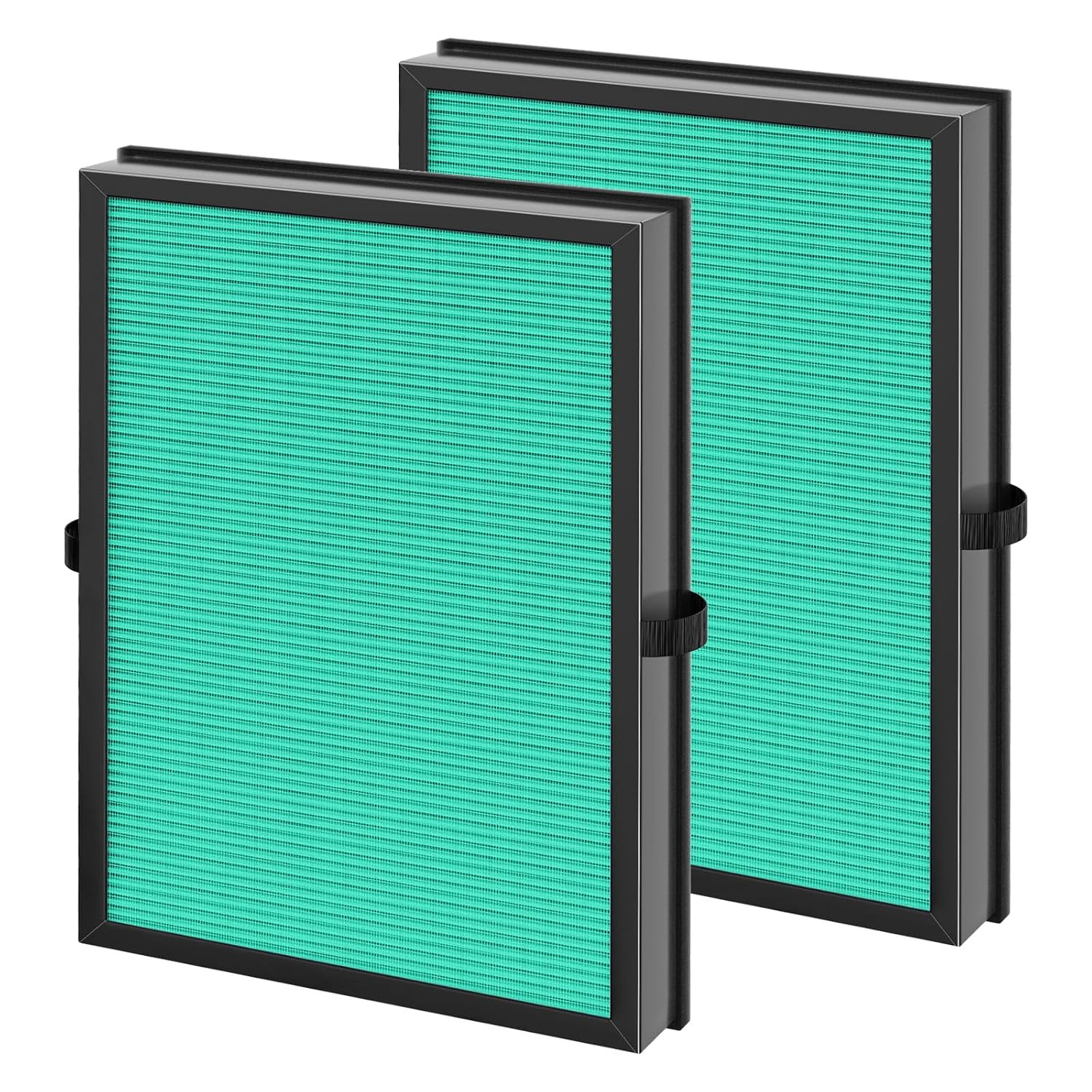 MK04 Replacement Filter, 2 Pack Compatible with MK04 MG04JH Air Purifier, Air Filter H13 True HEPA Filter for Dust, Pet Dander, Smoke for Bedroom, Home, Office (Green)