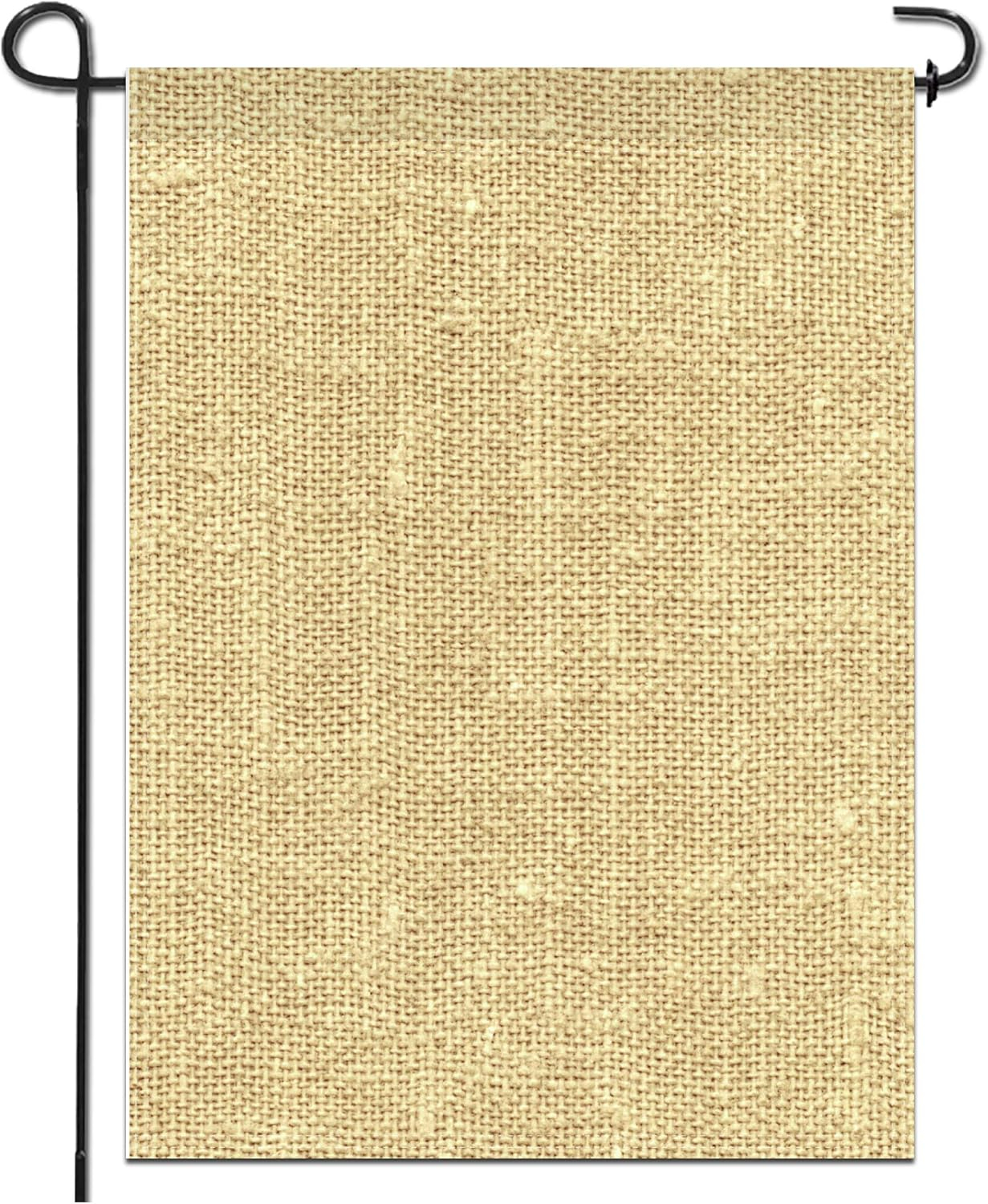 Anley Blank Burlap Garden Flag - DIY Personalized Craft Banner Vinly - 18 in x 12.5 in