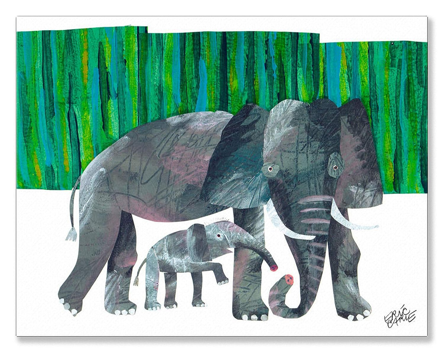 Oopsy Daisy's Eric Carle's Elephant Mother Canvas Wall Art, Size 18x14
