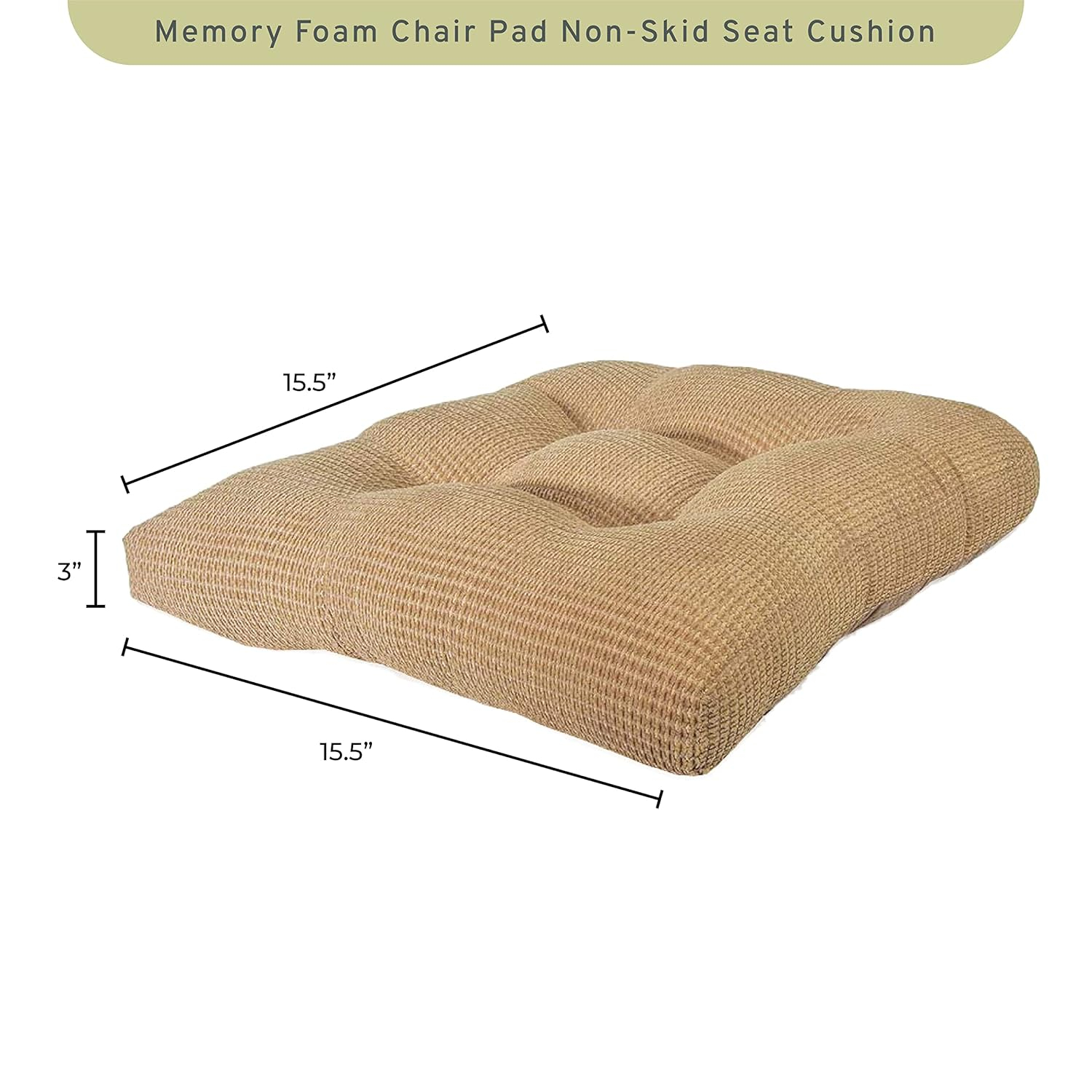 Perfect Performance Tyler Set of 2 Chair Cushions Bamboo