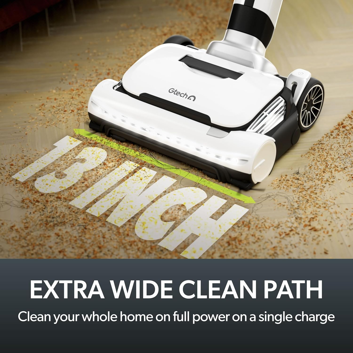 Gtech AirRAM 3 Cordless Vacuum Cleaner with Anti-Hair Wrap Bar - Dual Edge-Clean Brushes - Perfect for Carpet and Hardwood Floors - Rechargeable 22v Li-ion Battery - Lightweight - New Model