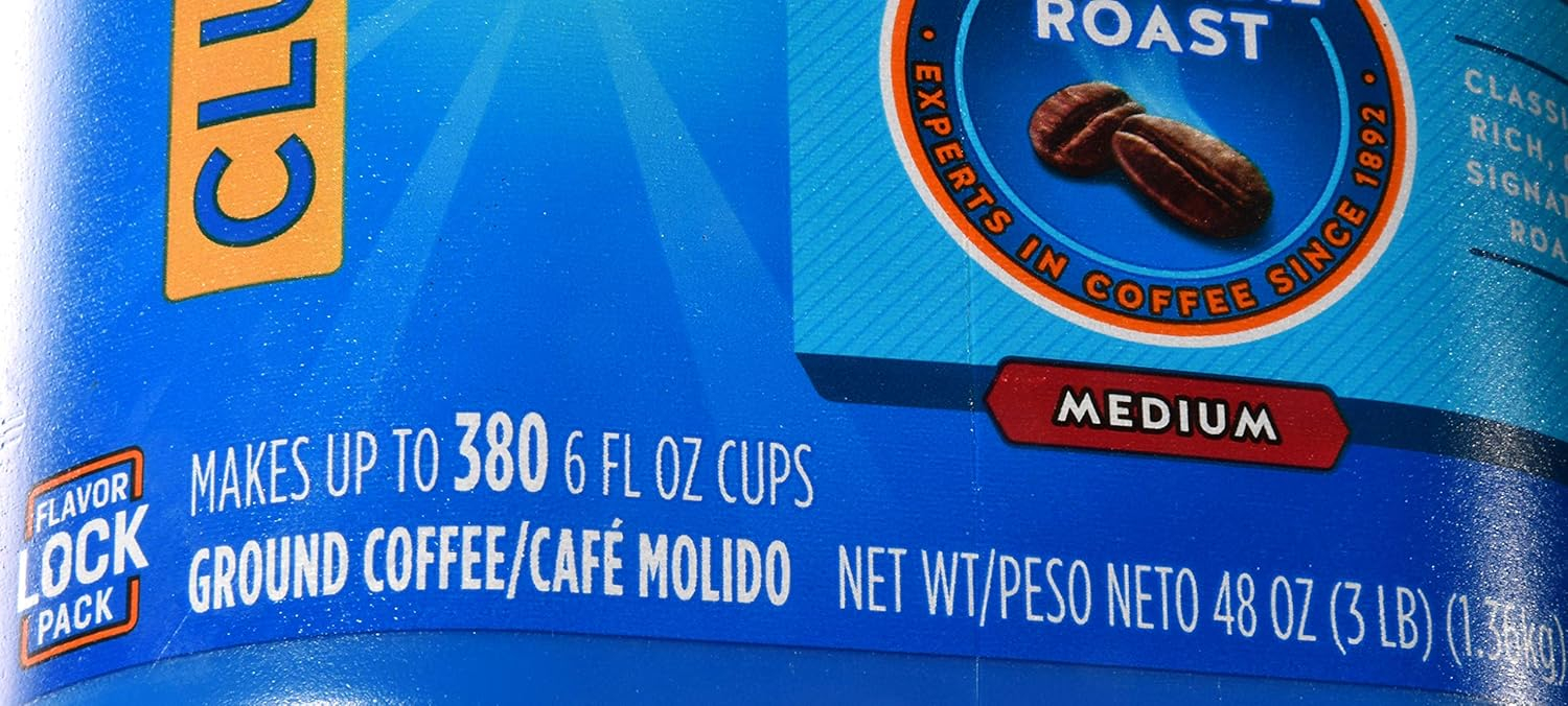 Maxwell House Medium Roast Original Roast Ground Coffee Club Pack, 48 oz. Canister