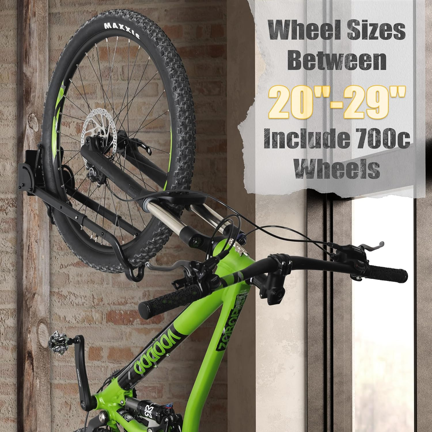 CyclingDeal Bike Wall Mount Parking Storage Rack 20"-29" MTB 700C Road Bicycles