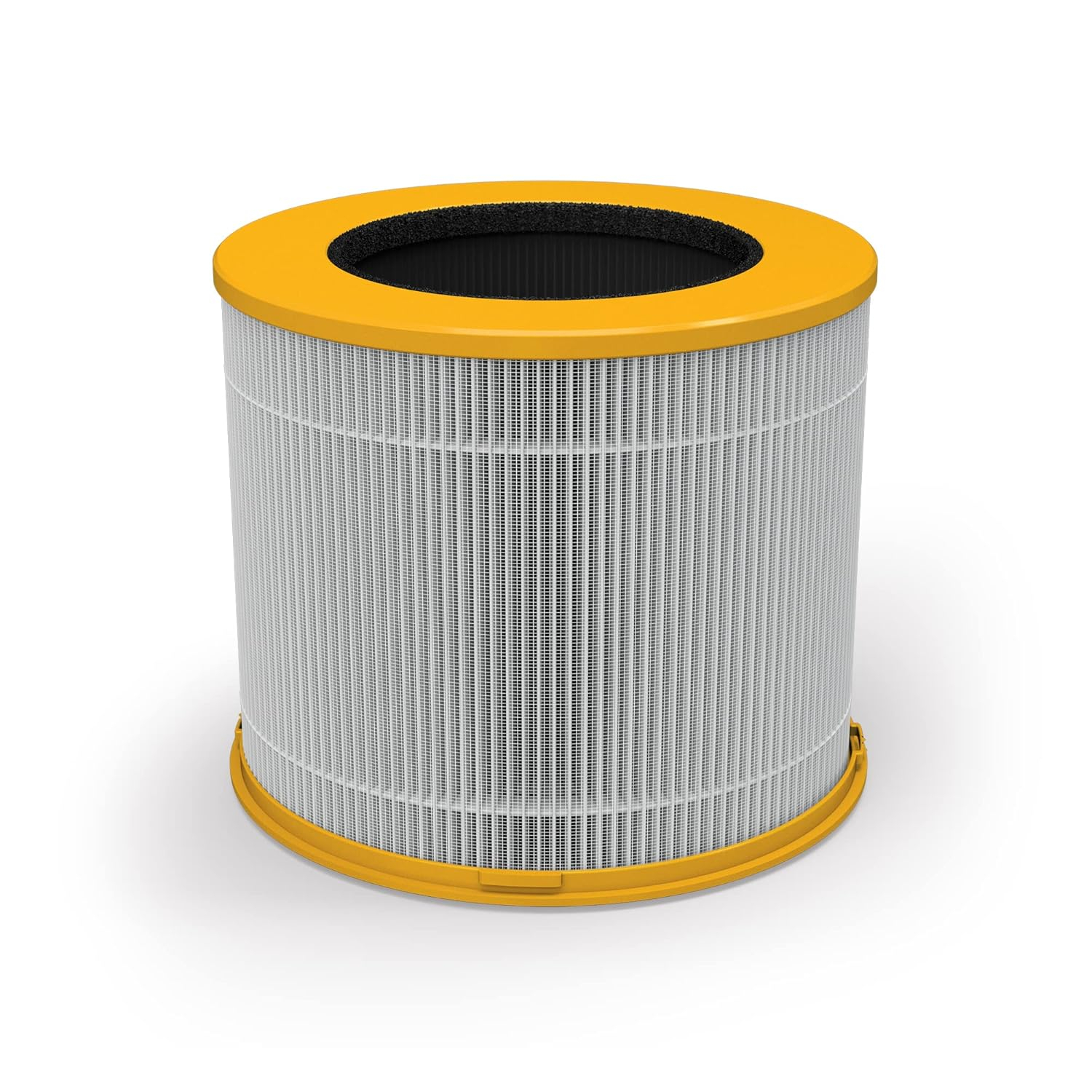 Compact White and Yellow HEPA Air Purifier Filter