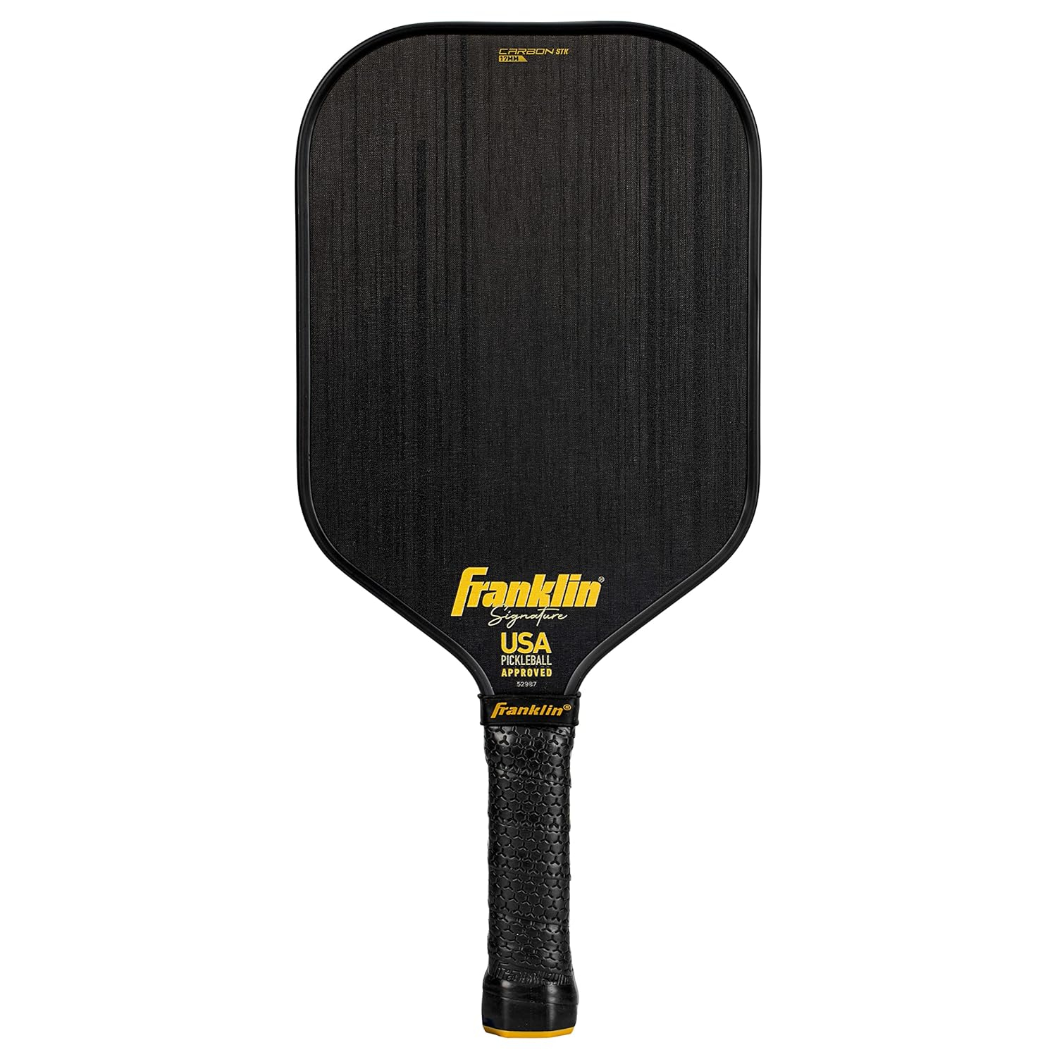 Franklin Sports Pro Pickleball Paddles - Signature Series STK Carbon Fiber Pickleball Paddle - USA Pickleball (USAPA) Approved Tournament Paddle - Polypropylene Core Pro Paddles - 14.5mm 16mm Cores 17mm