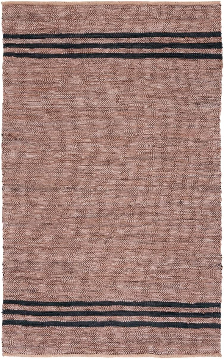 SAFAVIEH Vintage Leather VTL400T Brown / Black Rug
