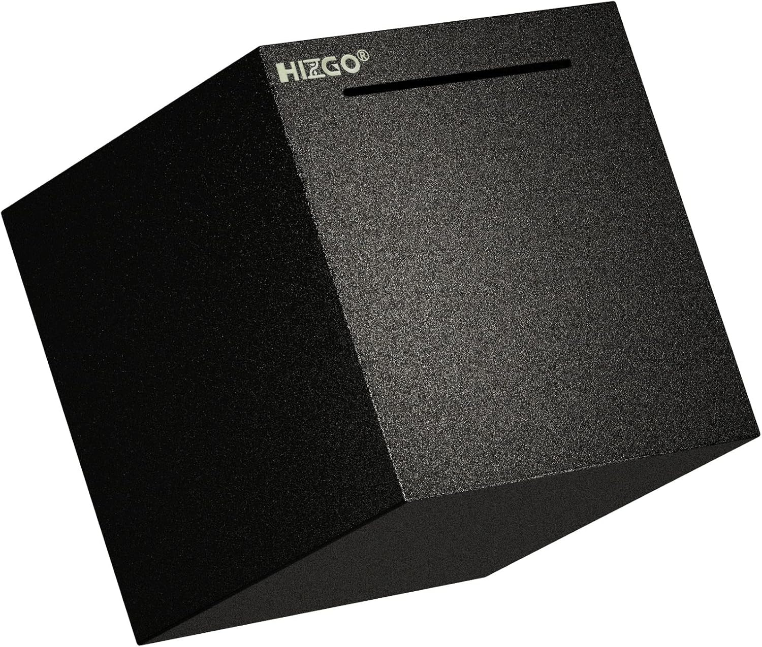 hizgo Adult Stainless Steel Piggy Bank,Coin Saving for Must Break to Open -Kids Money Saving Box (Black 4.72 inch)