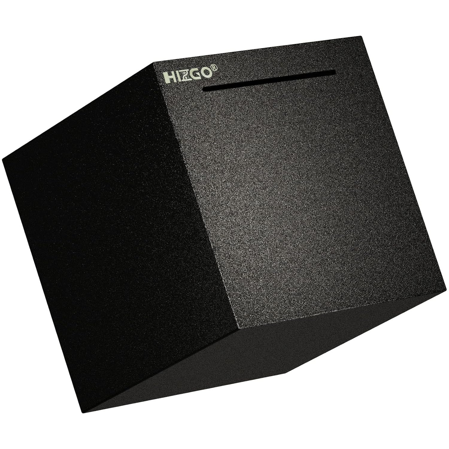 hizgo Adult Stainless Steel Piggy Bank,Coin Saving for Must Break to Open -Kids Money Saving Box (Black 4.72 inch)