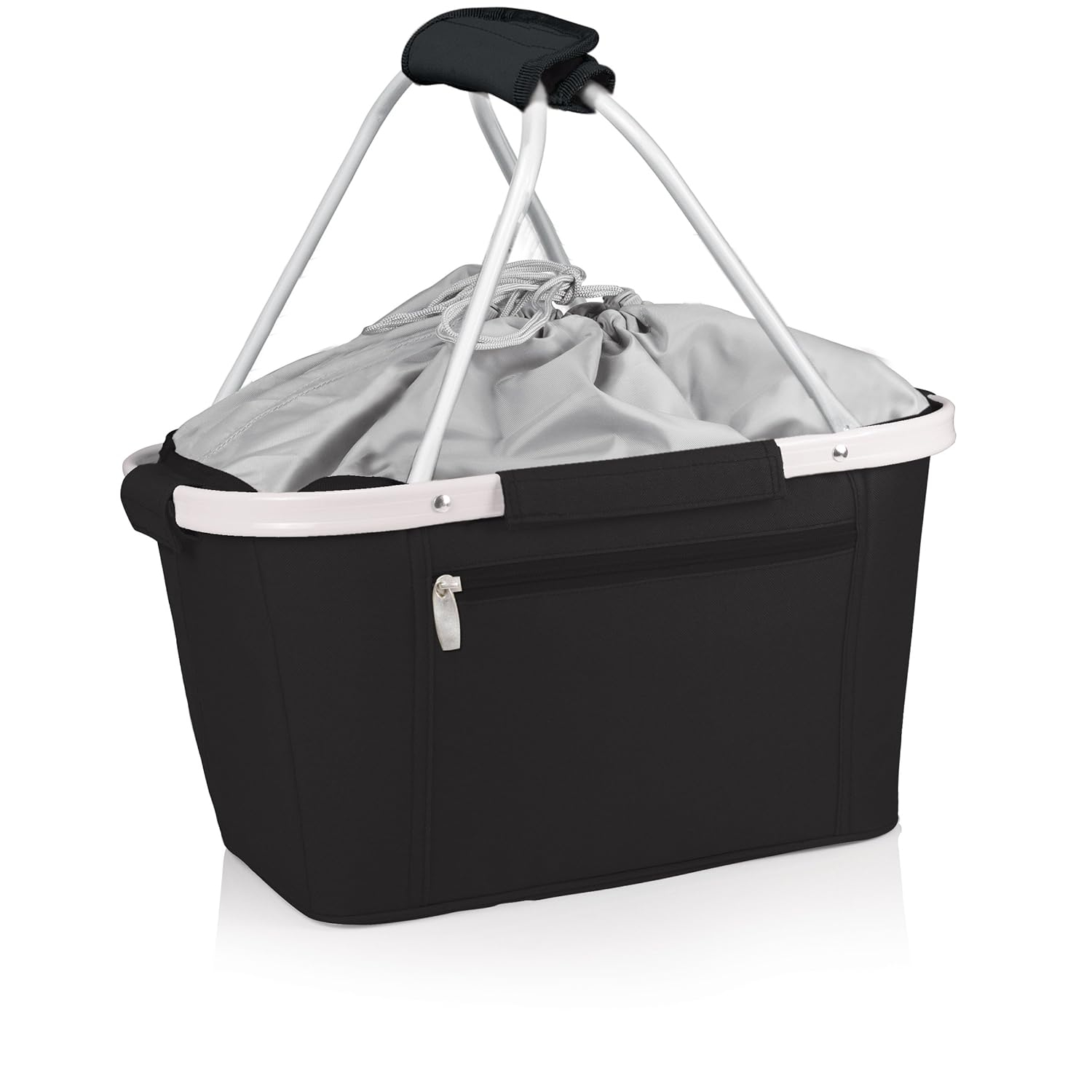 ONIVA - a Picnic Time brand Metro Shopping Basket - Insulated Picnic Basket - Collapsible Market Basket - Utility Tote Cooler Bag