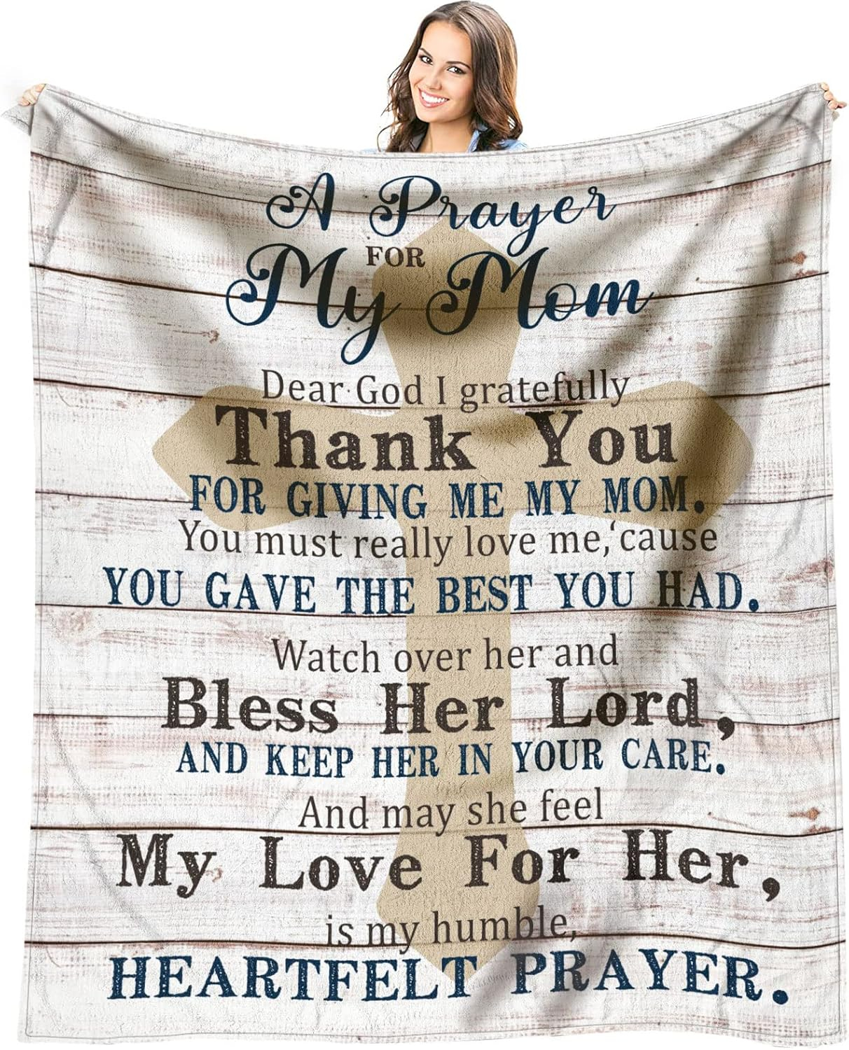 Mom Blanket - Birthday Gifts for Mom from Daughter, Son - Mother Birthday Gifts - Moms Birthday Gift Ideas - Birthday Presents for Moms - to My Mothers Throw Blanket 60 x 50 inch