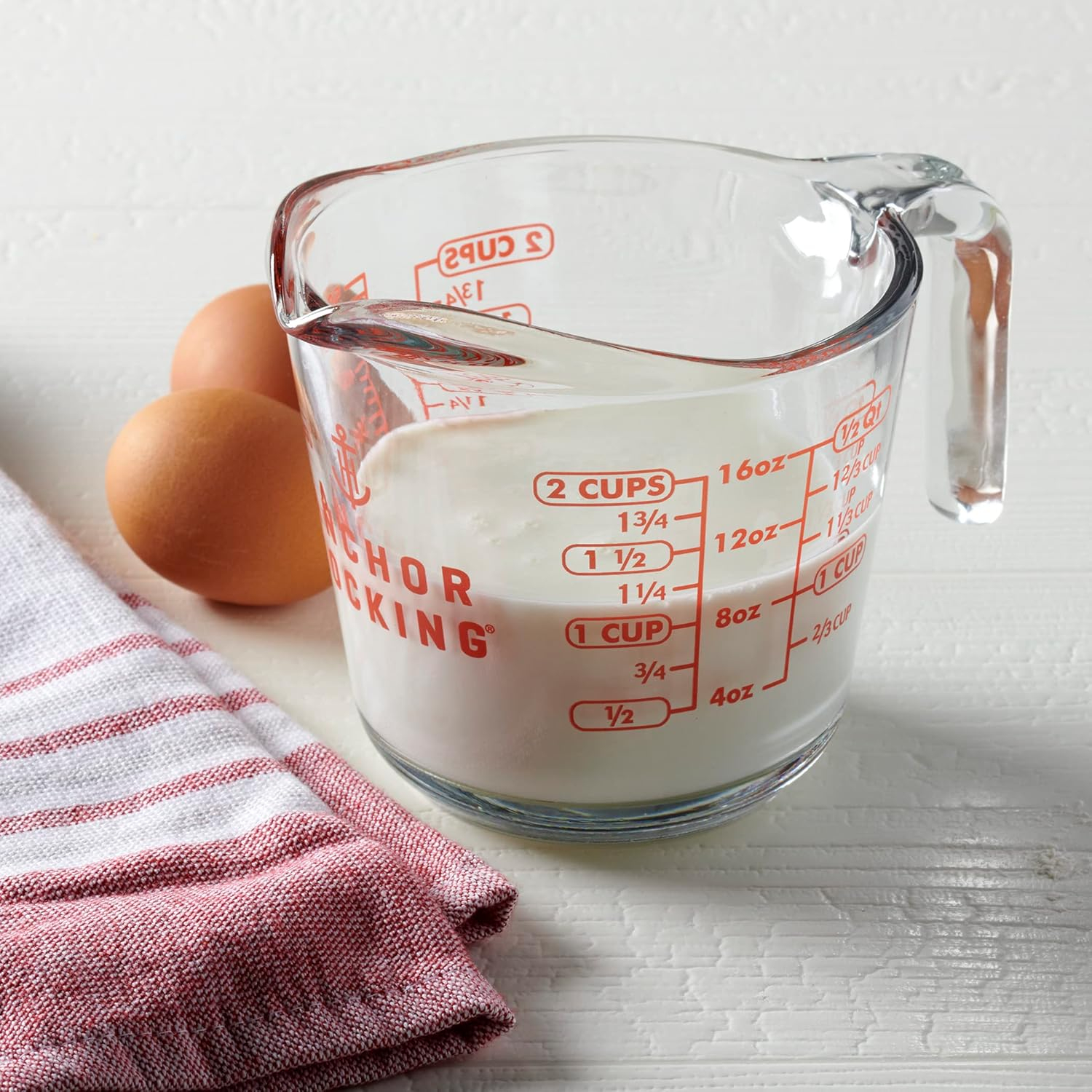 Anchor Hocking Glass Measuring Cup, 2 Cup