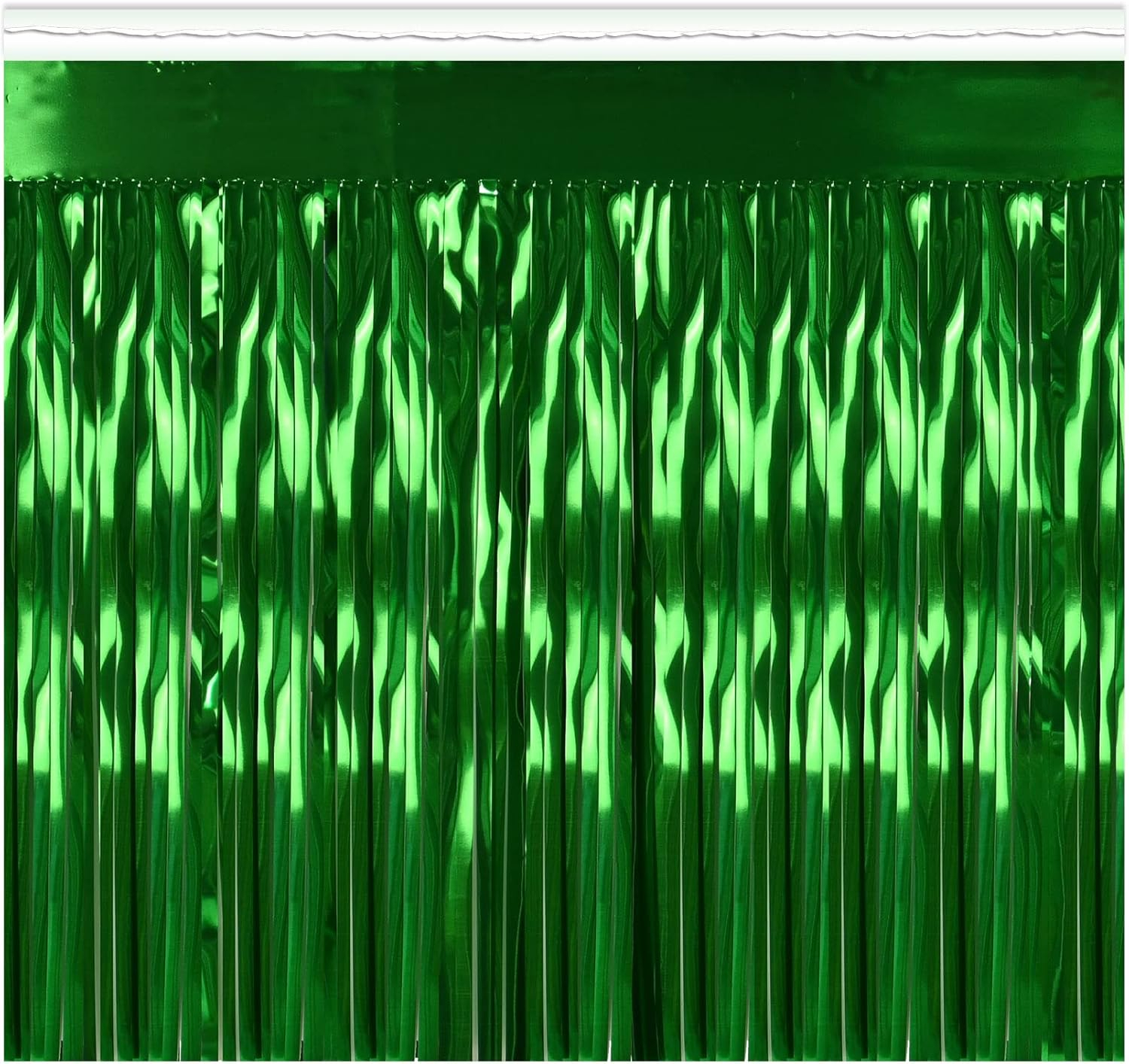 Beistle Pancarta de Cortina con Flecos de Plástico Metálico Verde para Flotadores de Desfile Feliz Día de San Patricio Decoraciones de Mardi Gras Cortina de Oropel Accesorios para Cabina de Fotos Telón de Fondo Suministros para Fiesta de Cumpleaños
