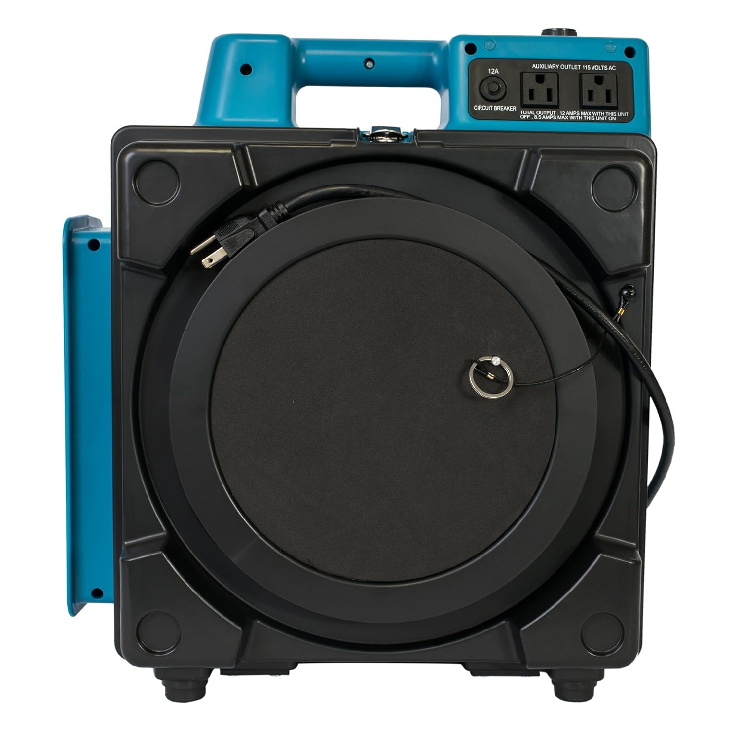 Blue Compact HEPA Air Scrubber with 5-Speed Control