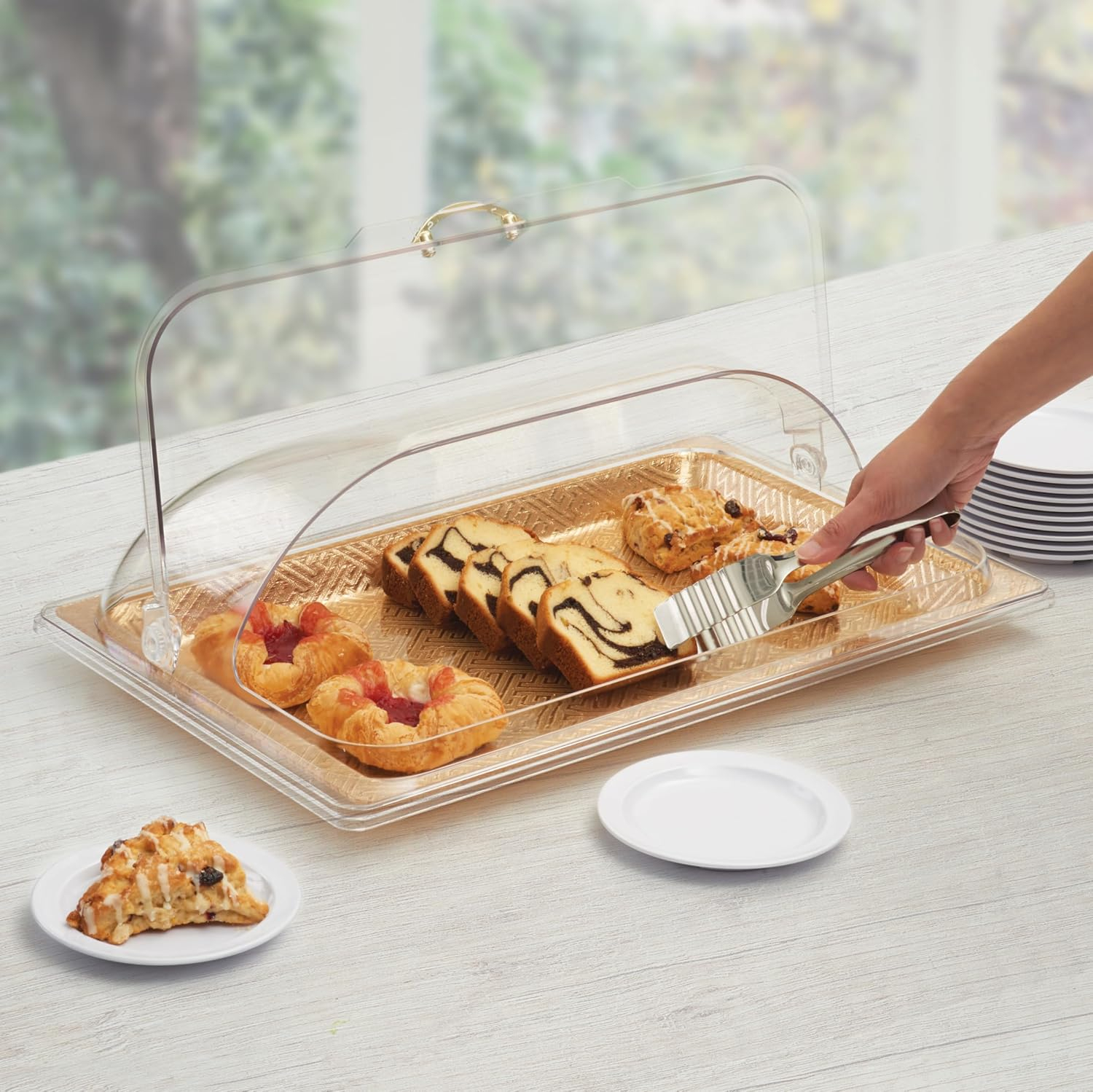 Clear Medium Polycarbonate Rectangular Dome Flip Cover