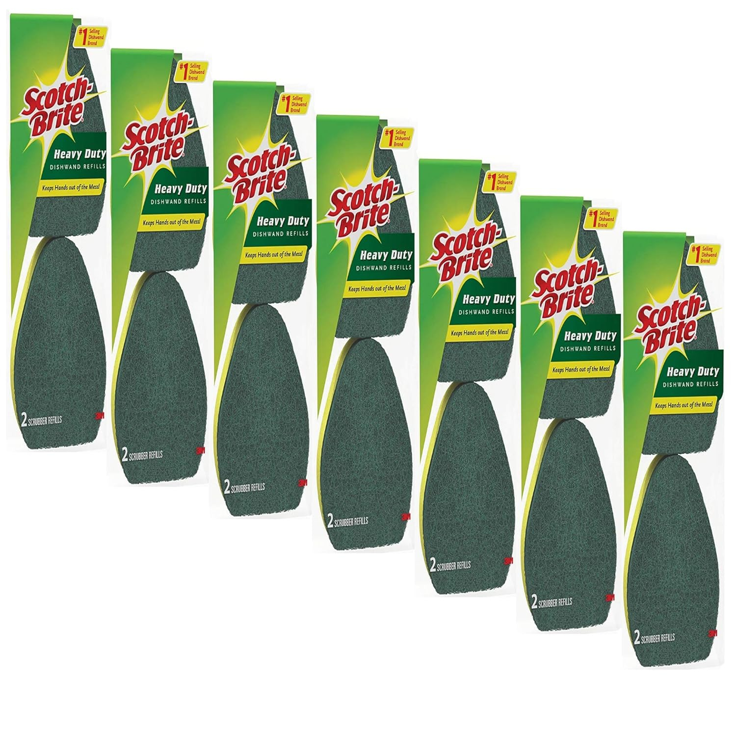 (2 pack) Scotch-Brite Heavy Duty Dishwand Refill Heads, 2 Refills Total