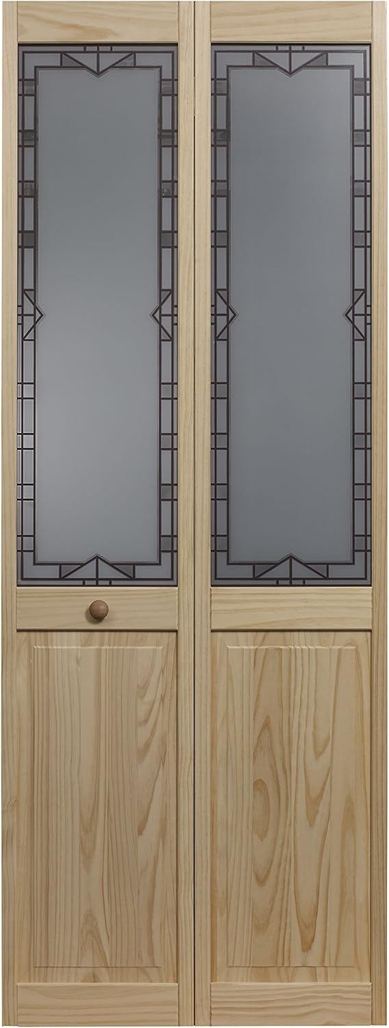 LTL Home Products 840726 Craftsman Bifold Interior Wood Door, 30 x 80 Inches, Unfinished Pine