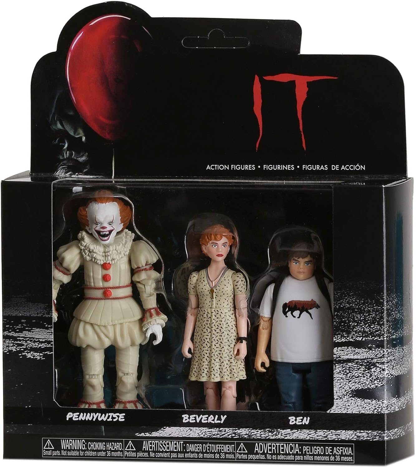 FUNKO ACTION FIGURES: IT - Pennywise, Beverly, Ben 3PK