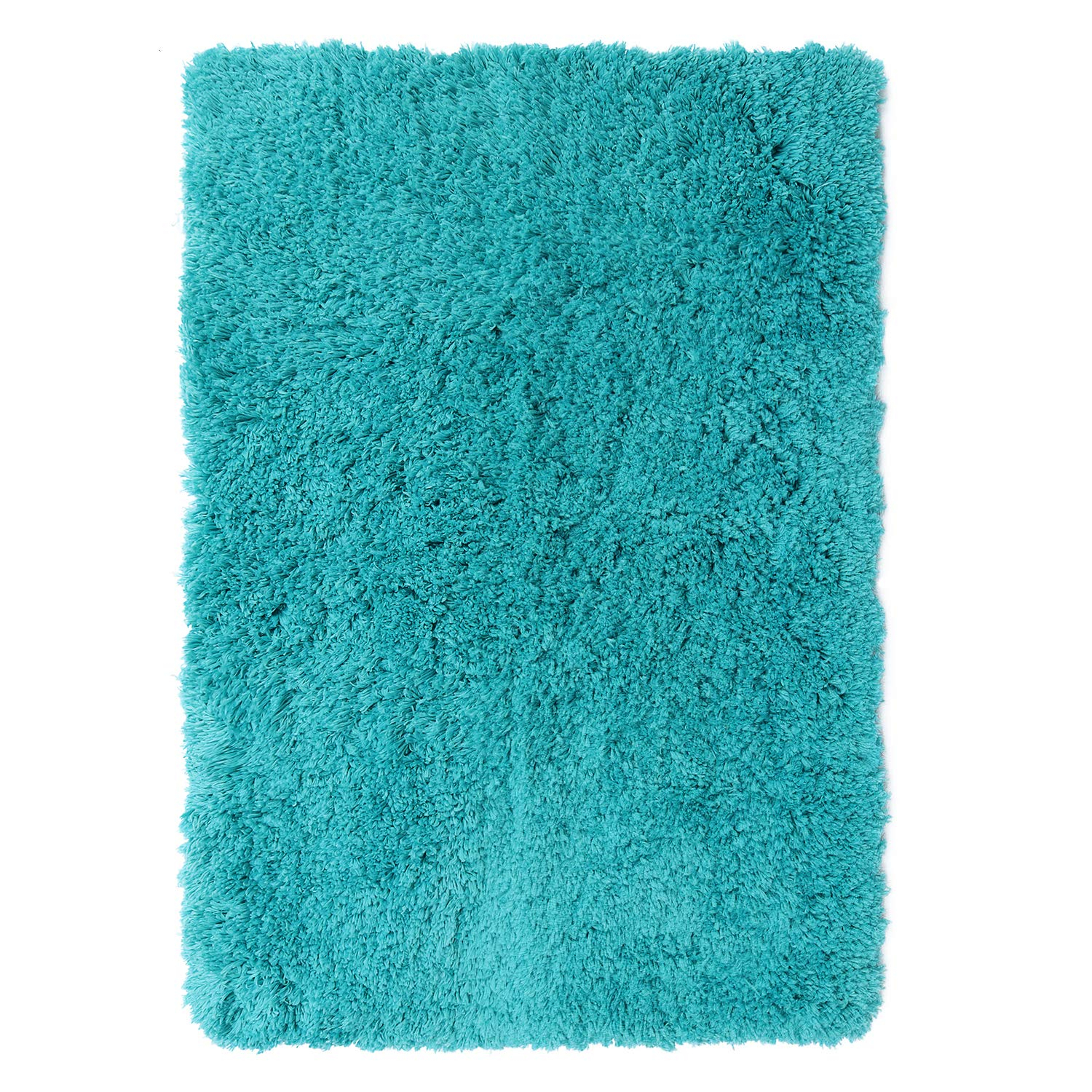 Nestl Super Soft Shaggy Bath Rug, Absorbent Bathroom Rug, Small Medium and Contour, Teal