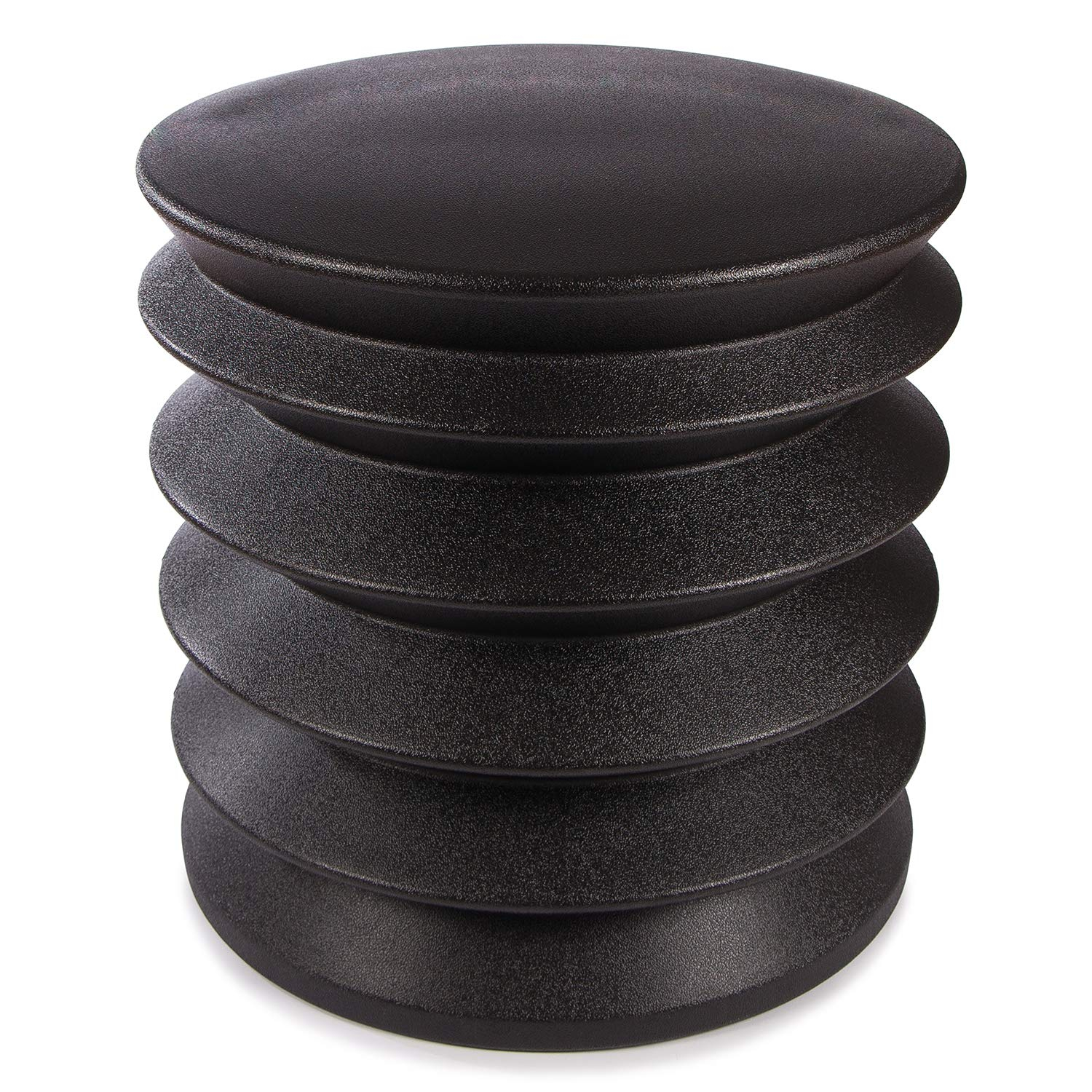 Black Ergonomic Drum Base Swivel Active Sitting Stool