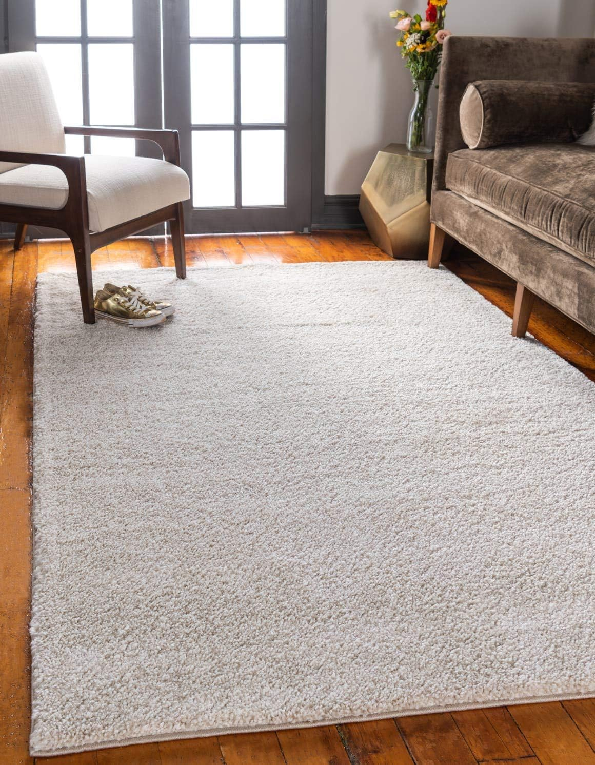 Unique Loom Solo Collection Area Rug - Calabasas (2' 2" x 3' 1" Rectangle, Ivory)