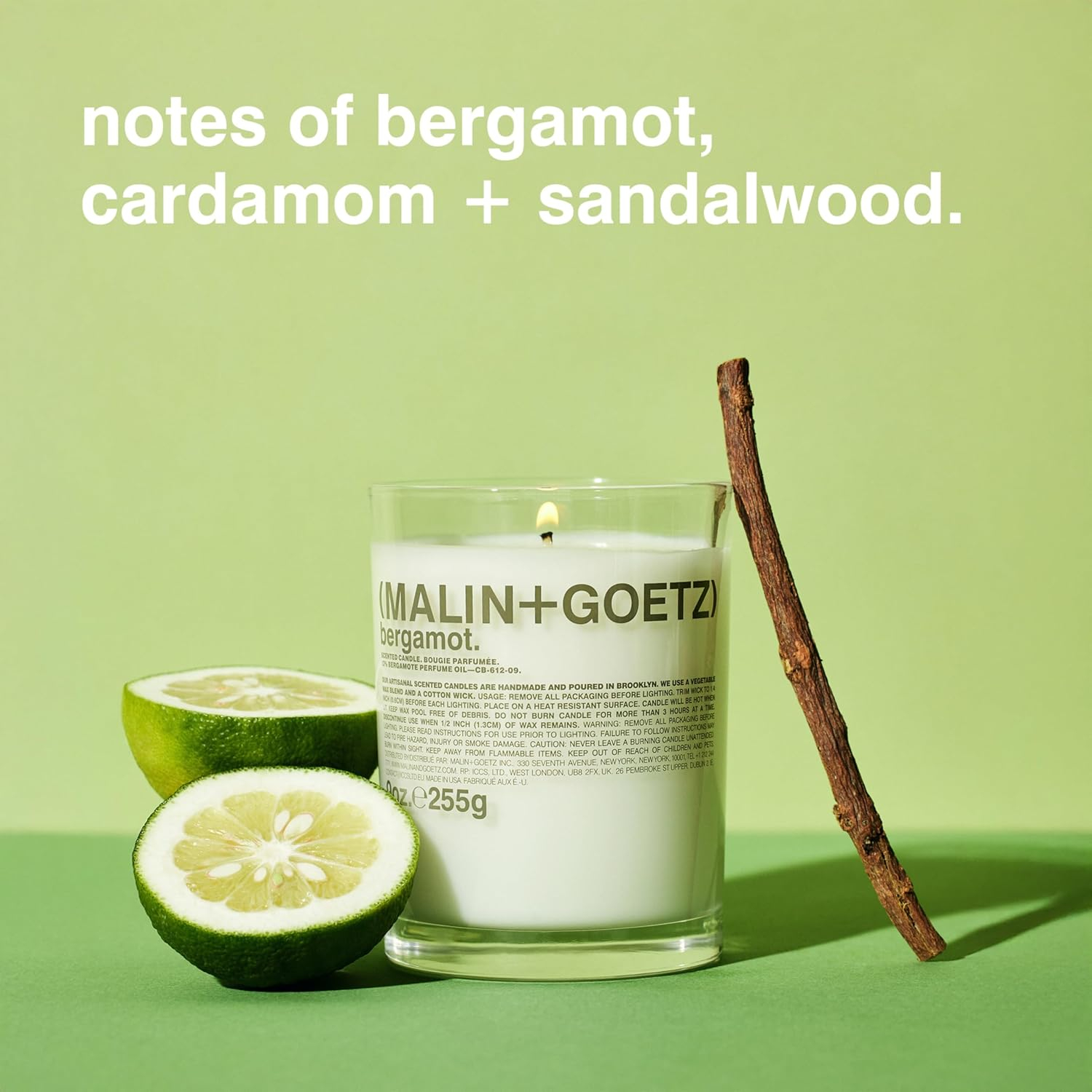 Brooklyn Hand-Poured Beeswax Bergamot Scented Candle