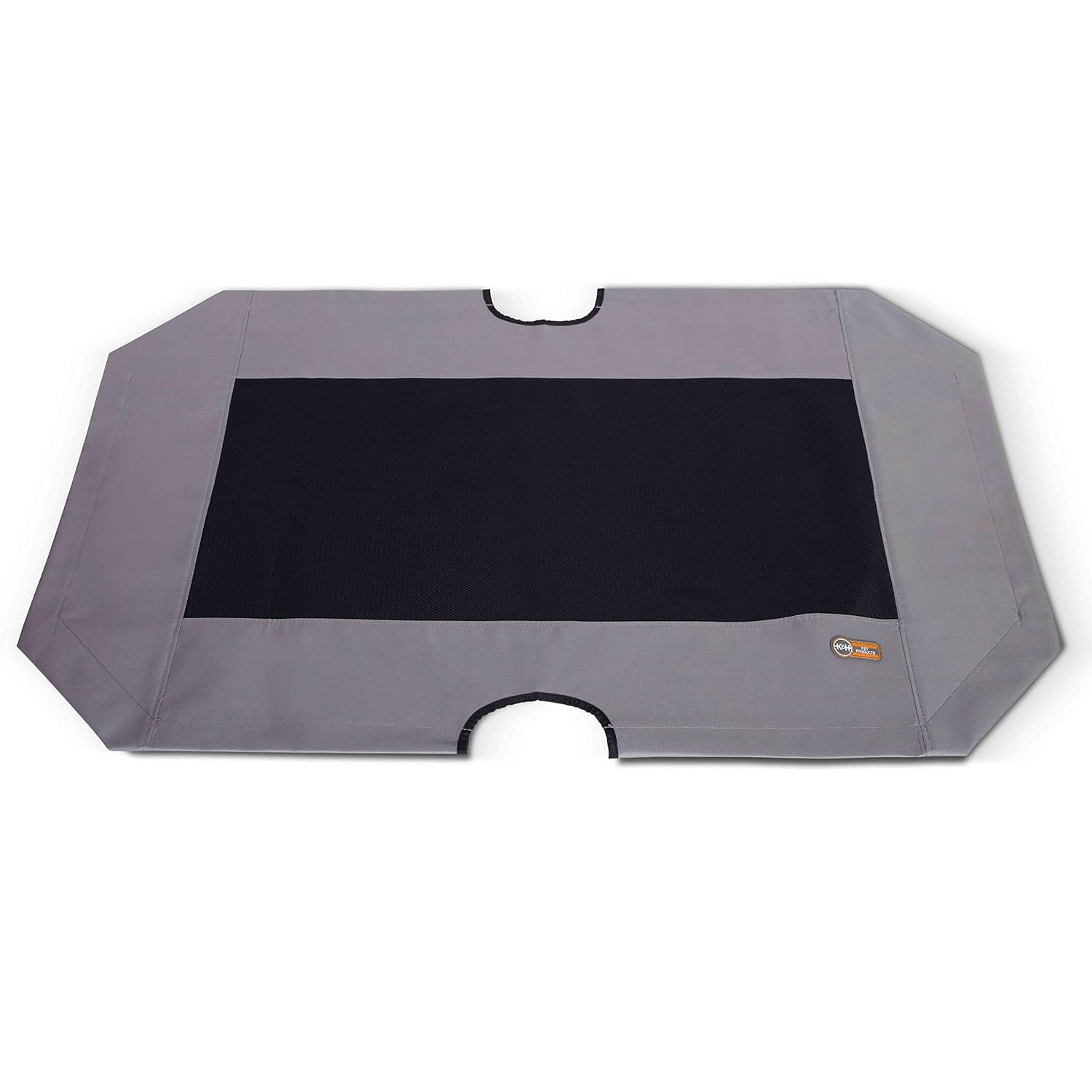 K&H Pet Products Original Pet Cot Replacement Cover (Cot Sold Separately) Gray/Black Mesh X-Large 50 X 32 Inches