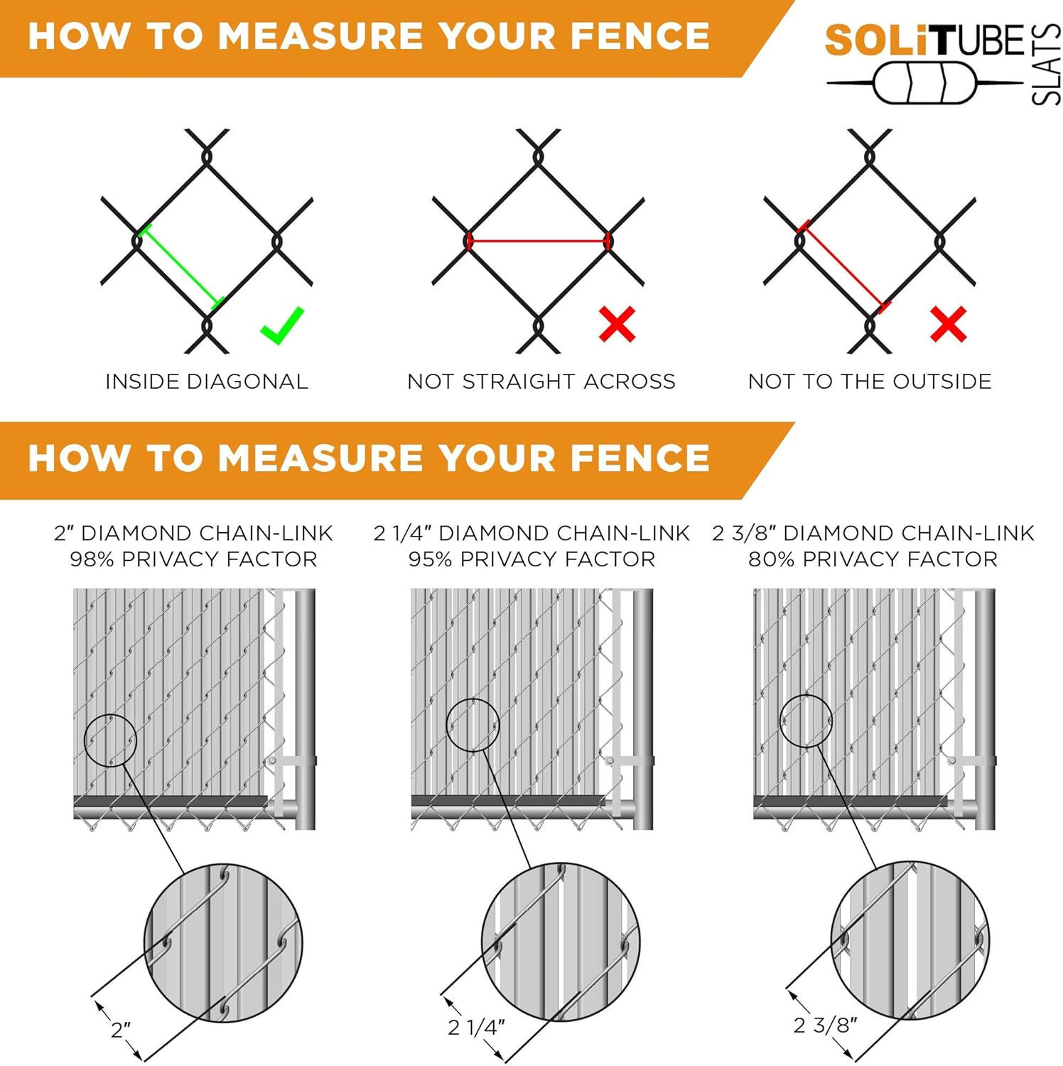 Slat Made in America Privacy Inserts for Chain-Link Fence, Double-Wall Vertical Bottom-Locking Slats with Wings for 6' Fence Height (Brown)