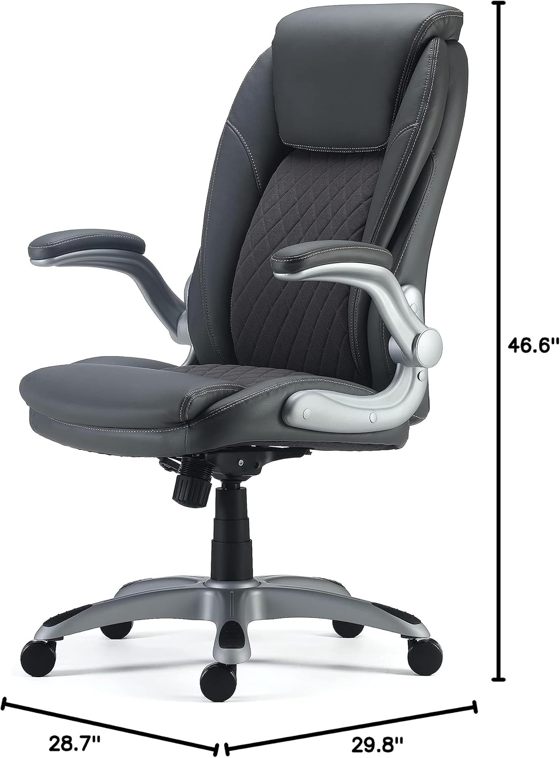 Staples Sorina Bonded Leather Chair Grey (53253)
