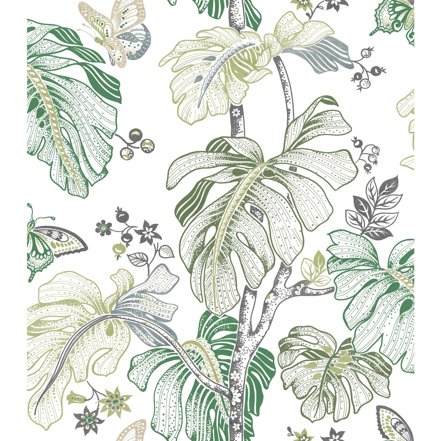 Boho Palm Peel and Stick Wallpaper