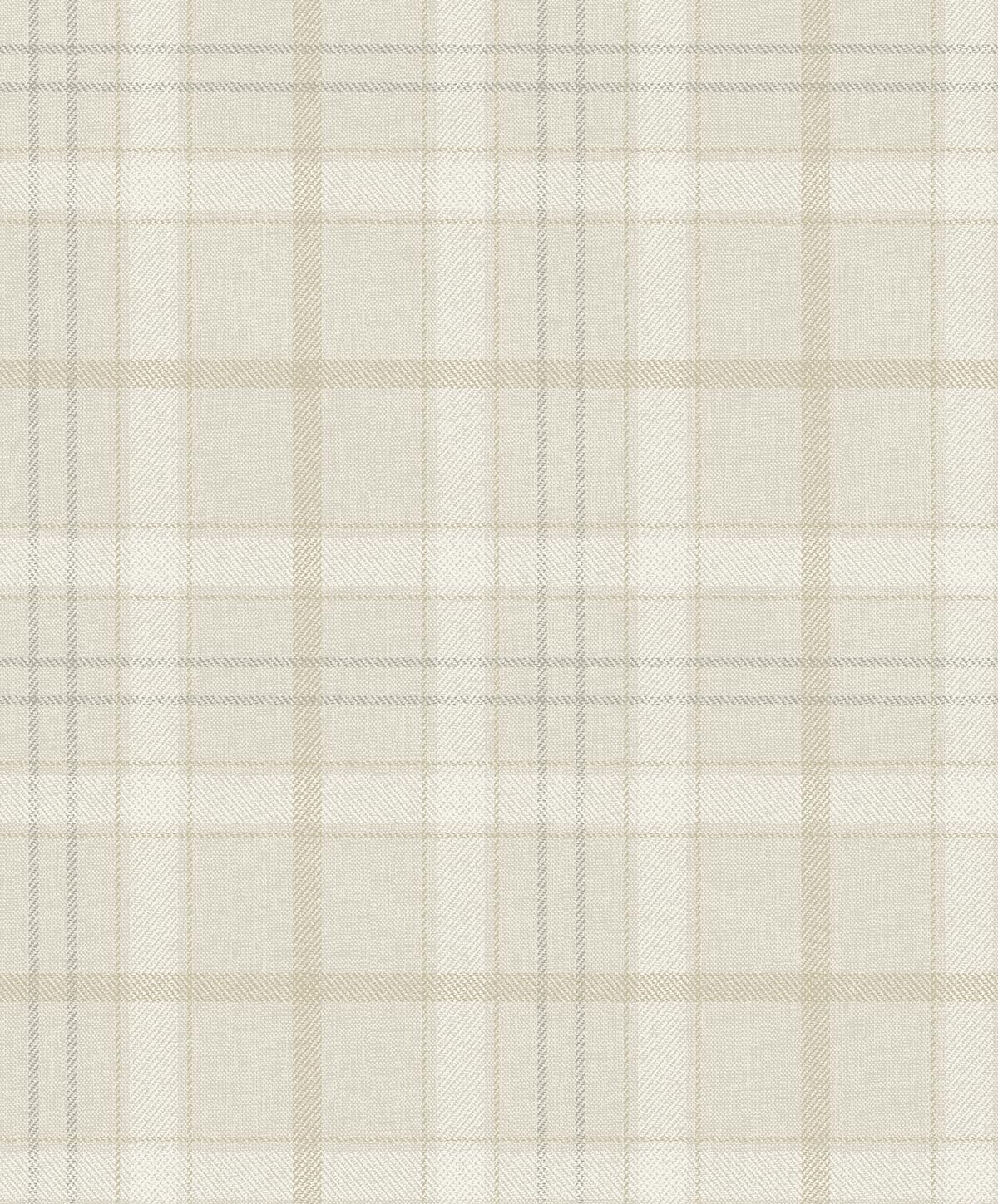 NextWall Neutral Tailor Plaid Peel and Stick Wallpaper - 20.9 in. W x 18 ft. L Roll