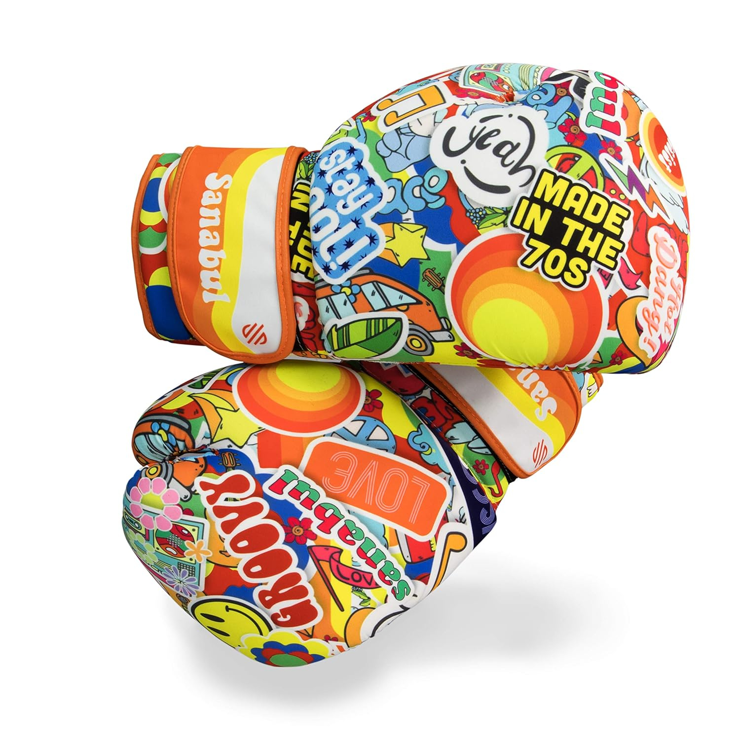 Sanabul Sticker Bomb Adult Boxing Gloves Kickboxing MMA training Punching Heavy Bag