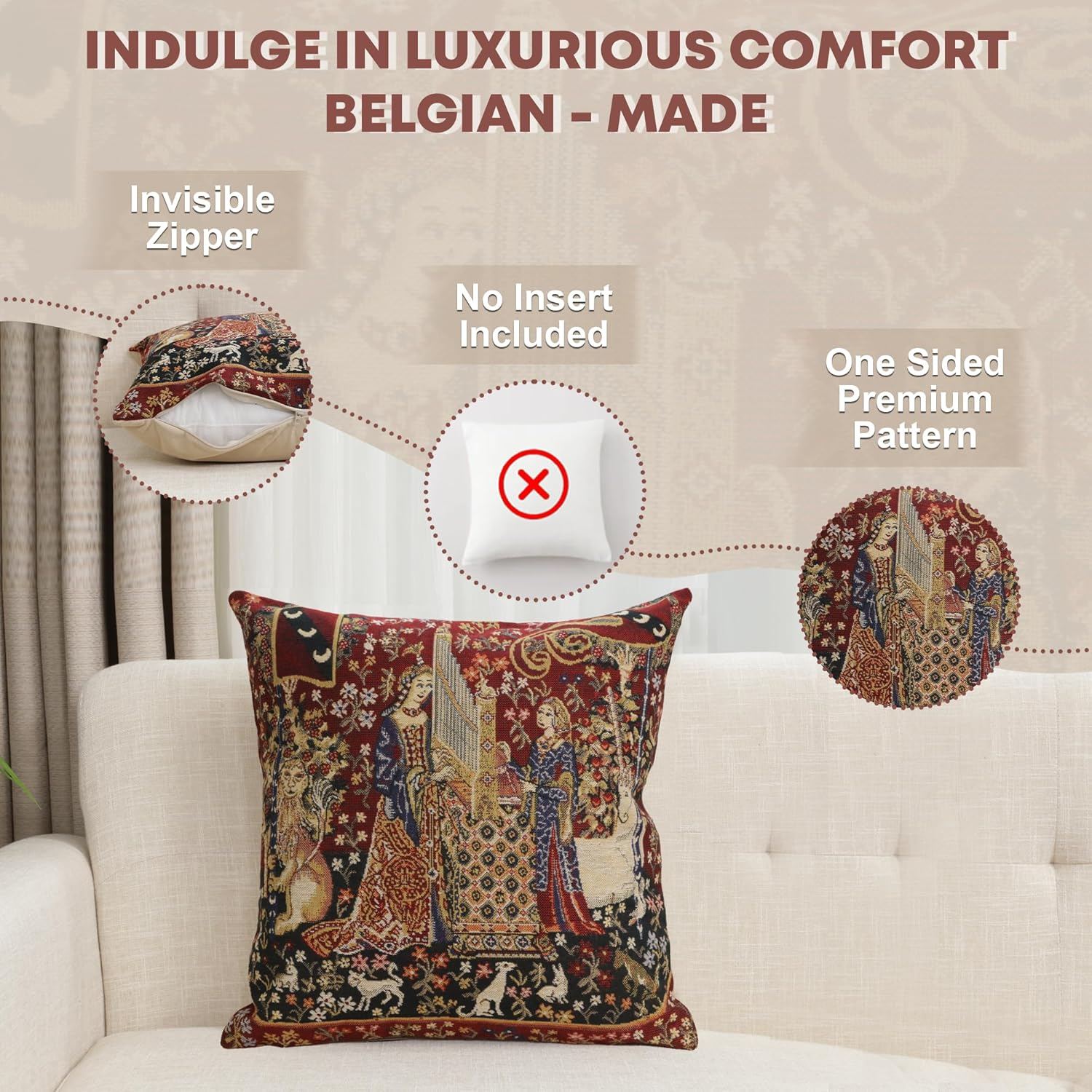 Charlotte Home Furnishings Animal Print Cotton Blend Pillow Cover