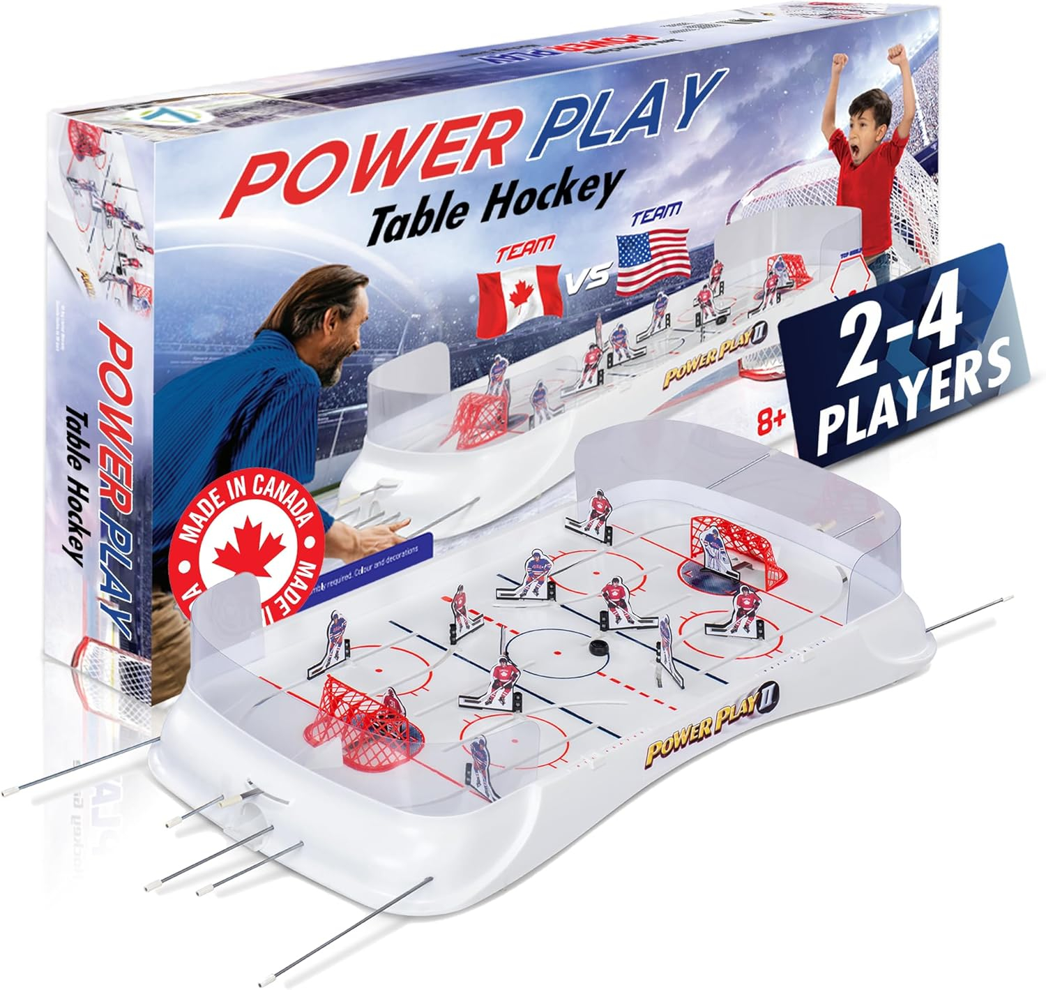 TOP SHELF Power Play 2: Ultimate Table Hockey Game - 36" x 17"