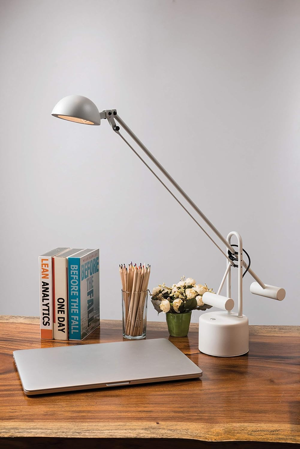 Lite Source  Halotech Desk Lamp, White
