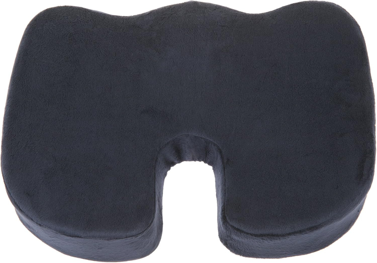 Deluxe Comfort Coccyx Orthopedic Memory Foam – Tailbone Support – Great For Car Or Office – Seat Cushion, Dark Blue